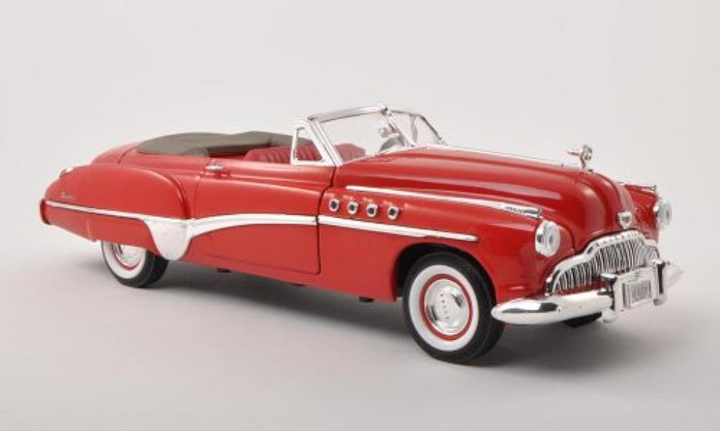 Buick Roadmaster 1/18 Motormax Convertibile rosso 1949 modellino in miniatura