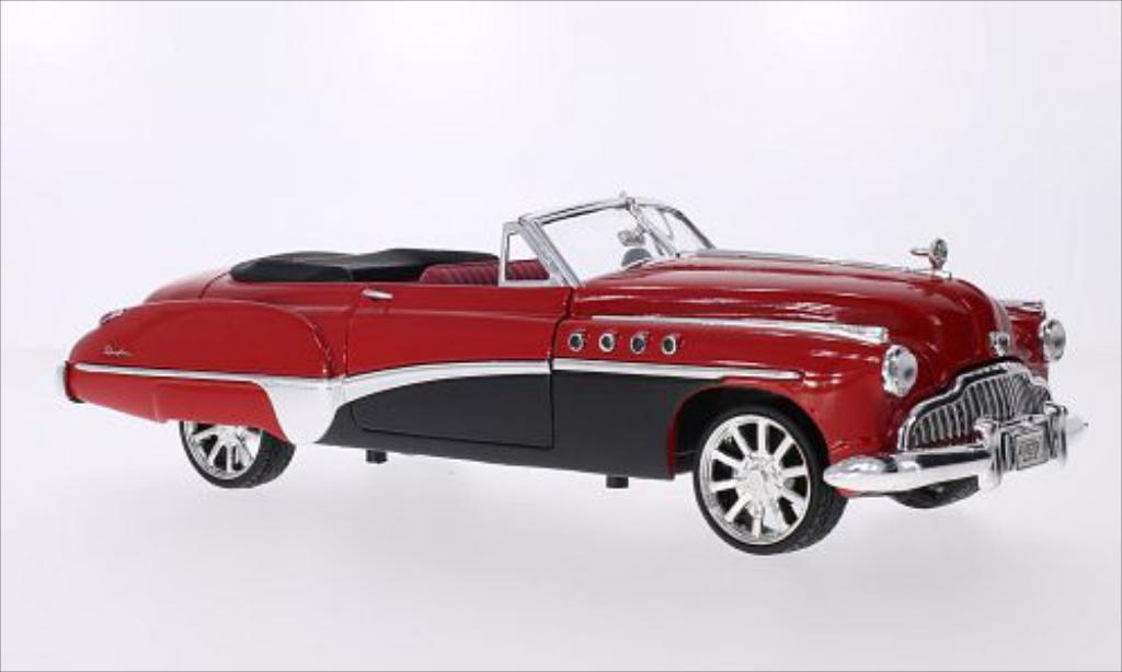 Buick Roadmaster 1/18 Motormax Tuning rosso/nero 1949 modellino in miniatura