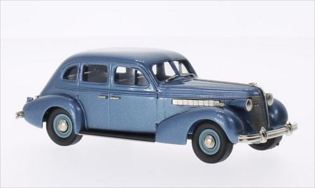 Buick Special 1/43 Brooklin Plain Back 4-door Sedan M-47 metallico blu 1937 modellino in miniatura