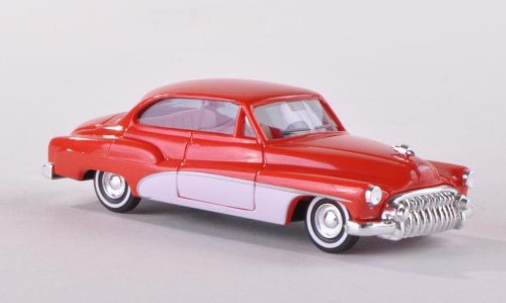 Buick Special 1/87 Busch Series 40 Deluxe rosso/bianco 1950 modellino in miniatura