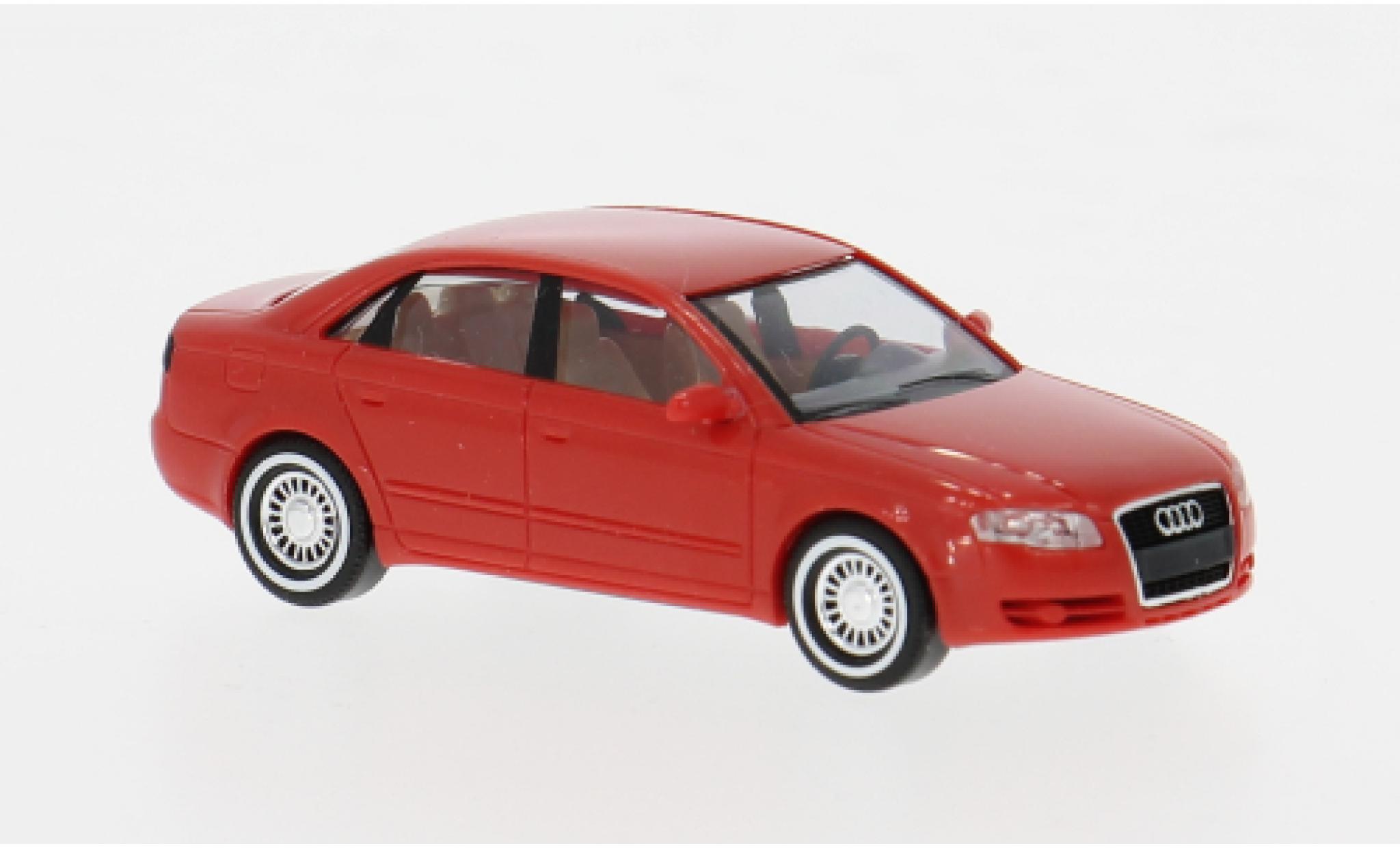 Audi A4 1/87 Busch rot 2004 1:87 modellino in miniatura