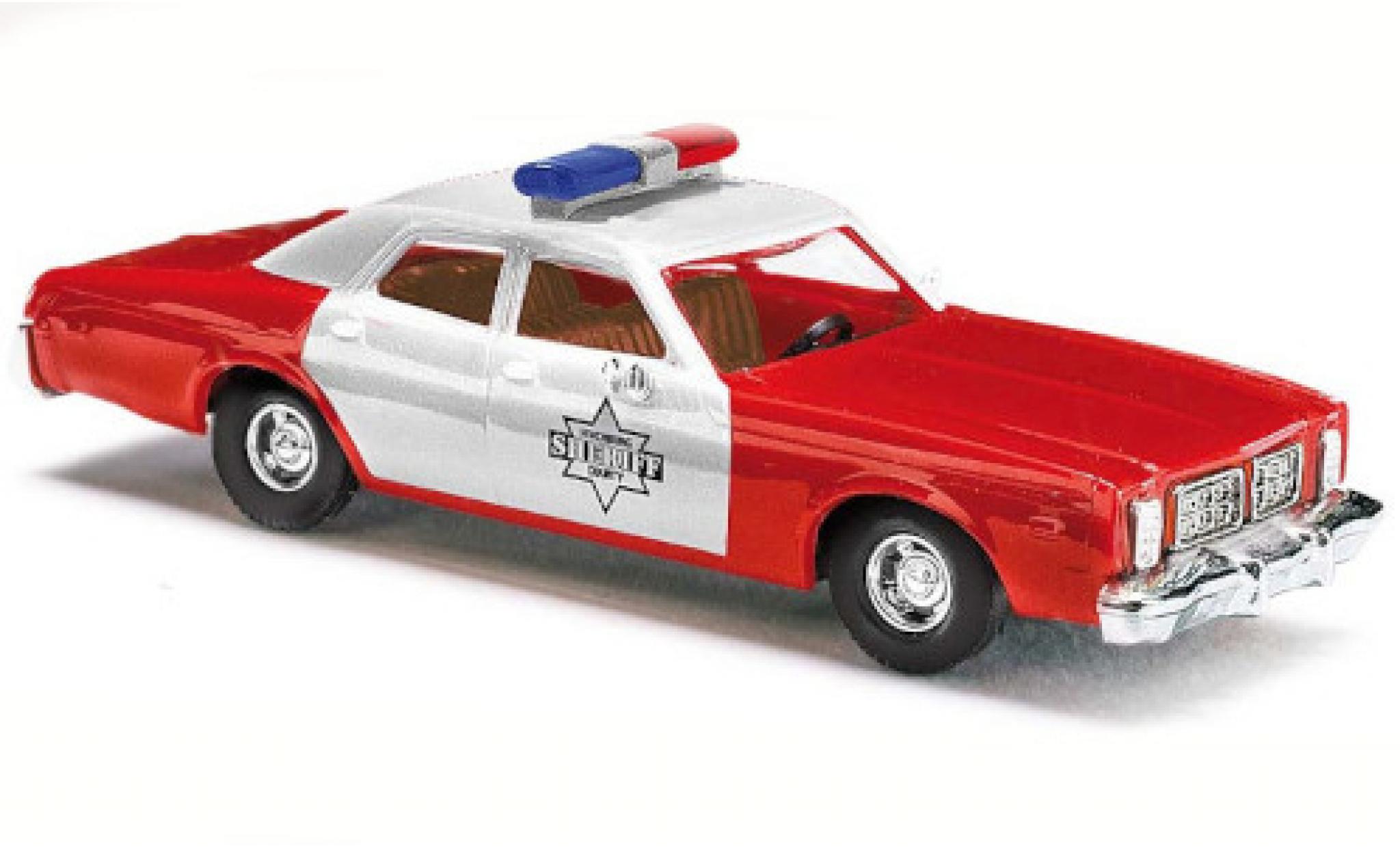Dodge Monaco 1/87 Busch Finchburg County Sheriff 1976 modellino in miniatura