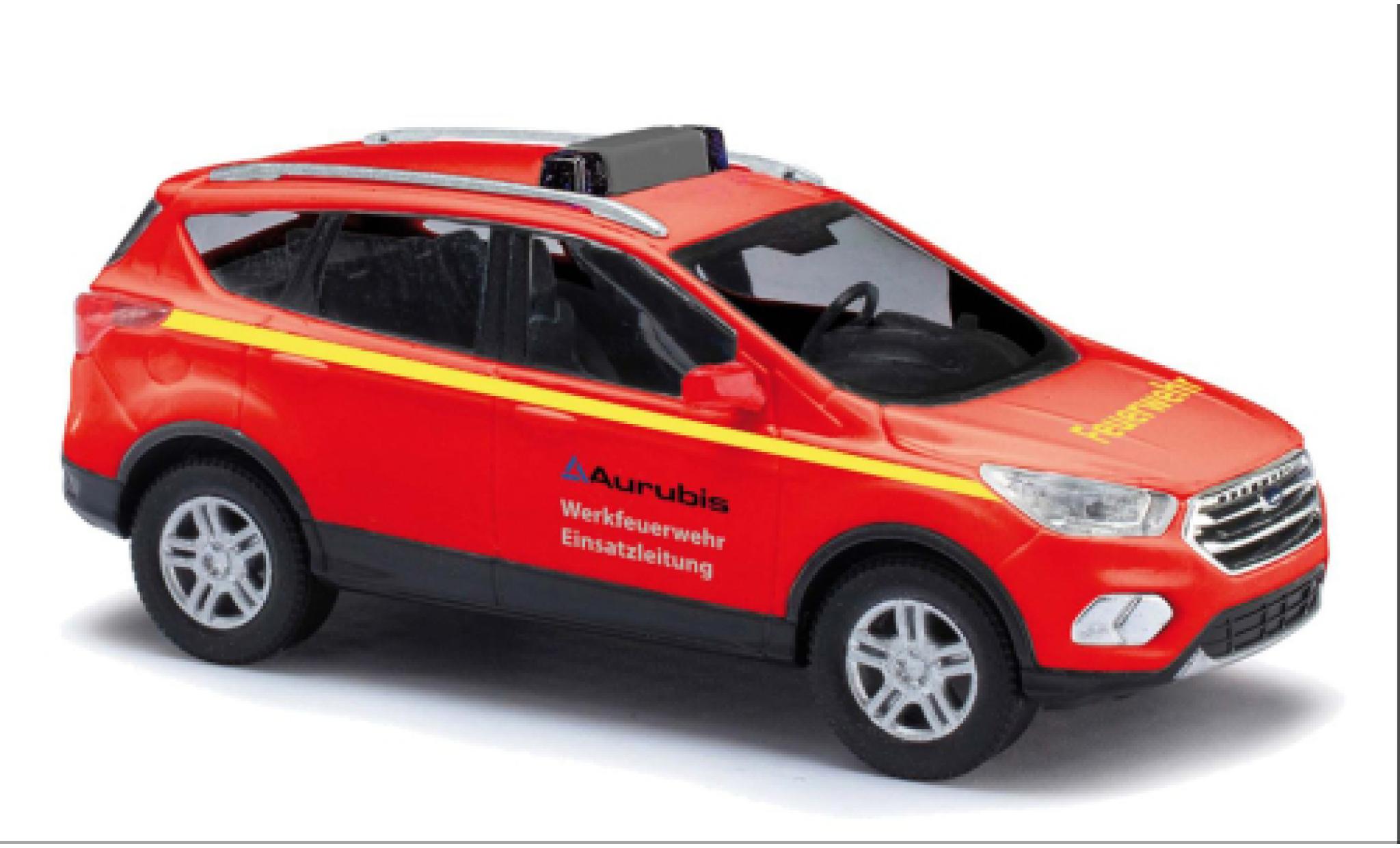 Ford Kuga 1/87 Busch Werkfeuerwehr Aurubis Hamburg 2017 modellino in miniatura