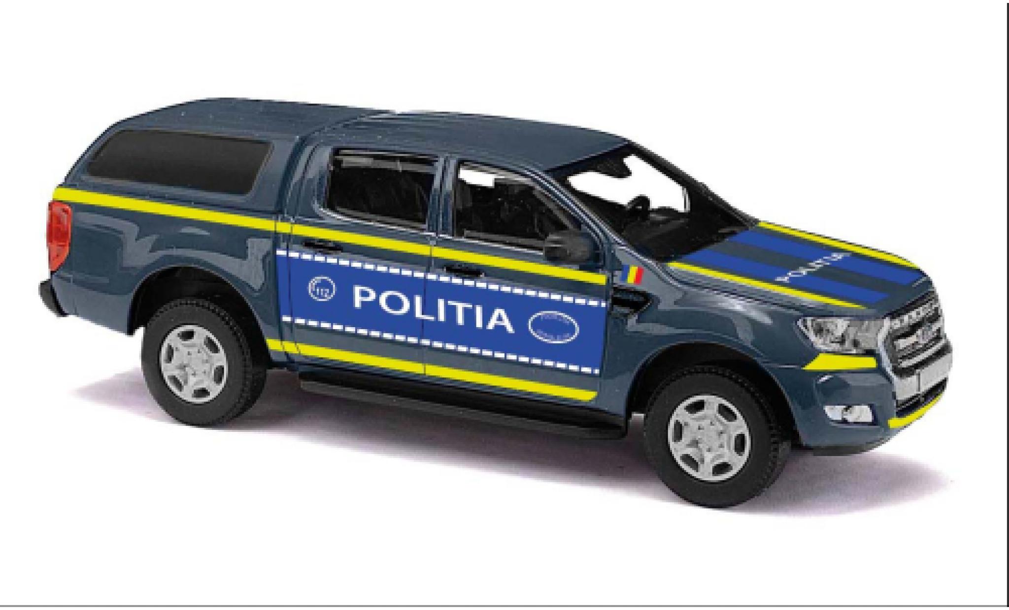 Ford Ranger 1/87 Busch Politia (RO) 2016 modellino in miniatura