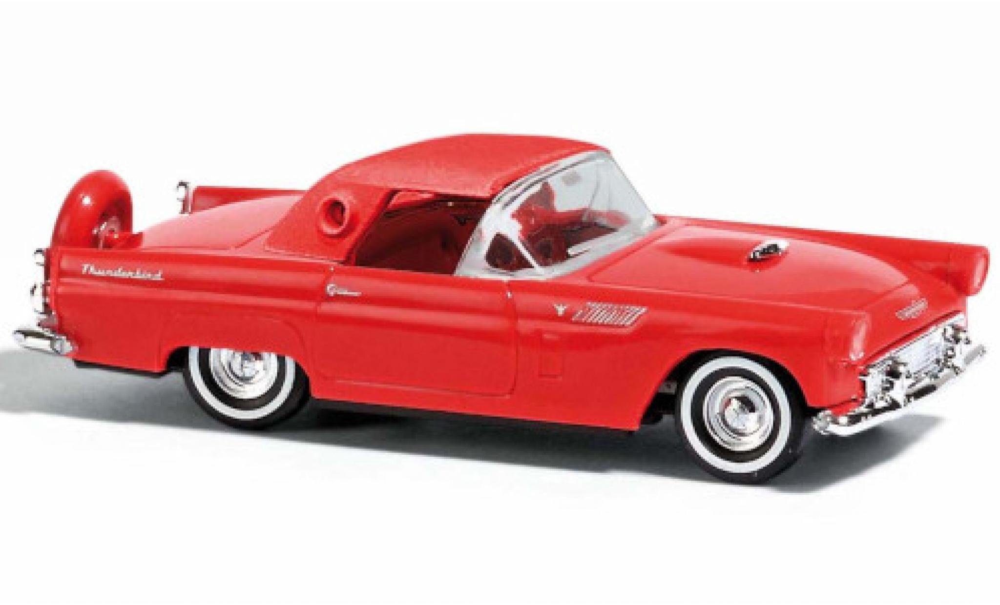 Ford Thunderbird 1/87 Busch Hardtop rosso 1956 modellino in miniatura