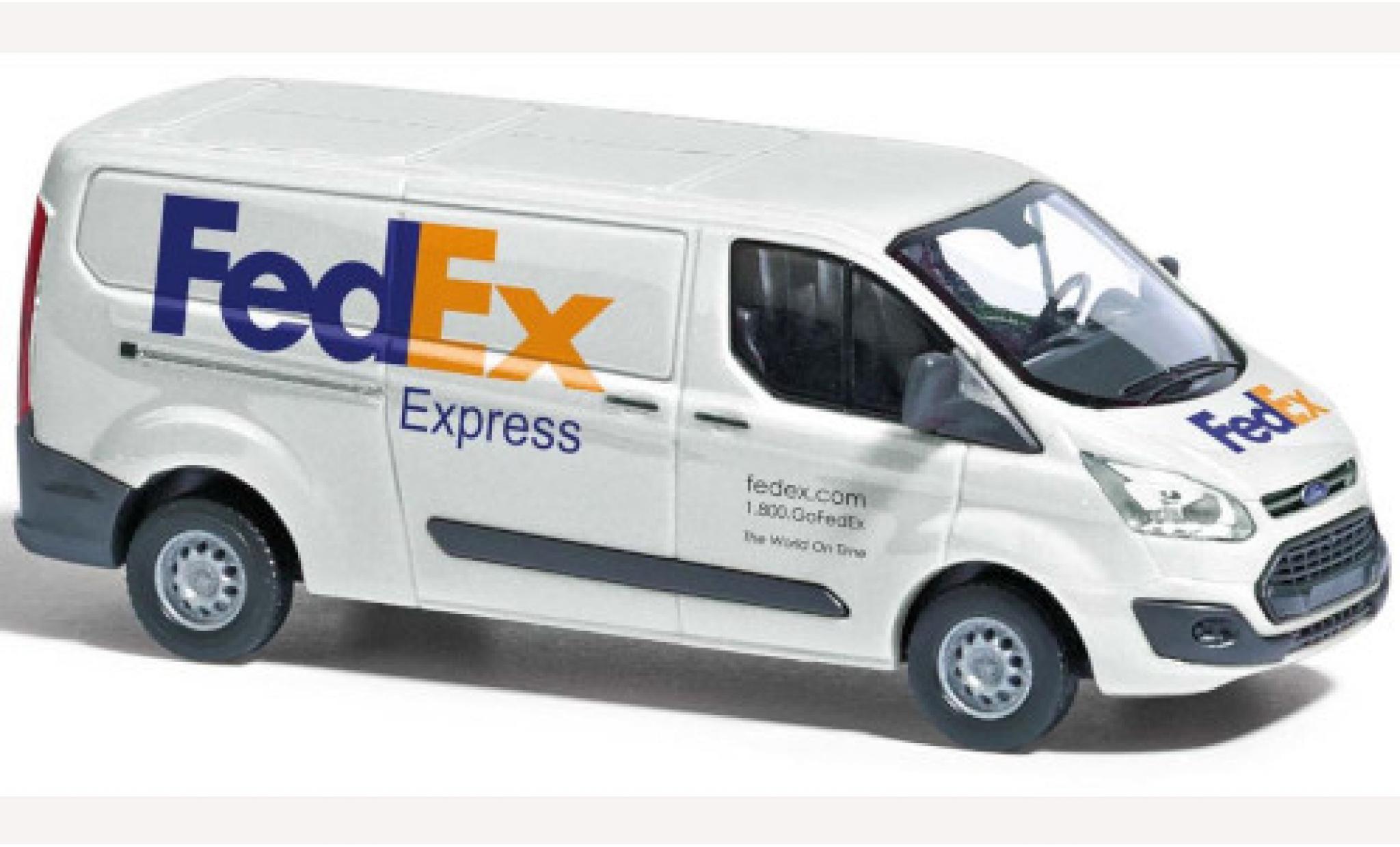 Ford Transit 1/87 Busch Custom Kastenwagen FedEx 2012 modellino in miniatura