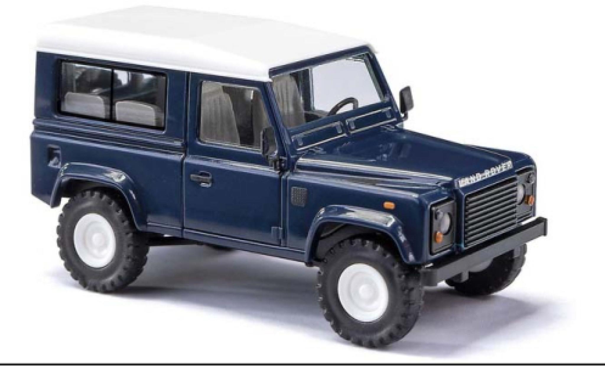 Land Rover Defender 1/87 Busch 90 blu foncé 1983 modellino in miniatura
