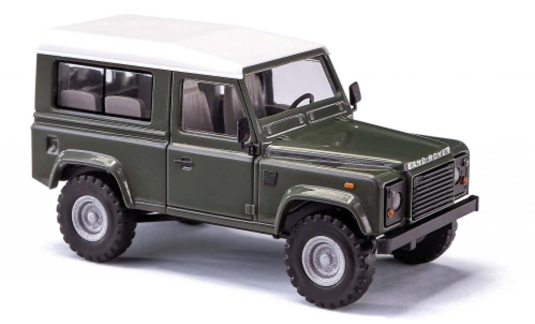 Land Rover Defender 1/87 Busch 90 verde foncé 1983 modellino in miniatura
