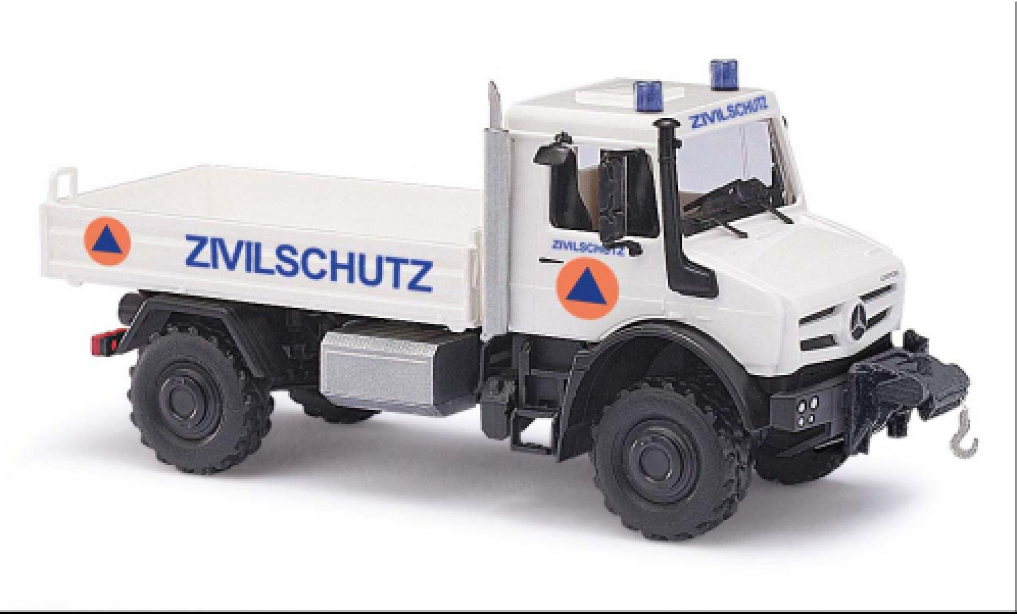 Mercedes Unimog 1/87 Busch U 5023 Zivilschutz 2014 modellino in miniatura