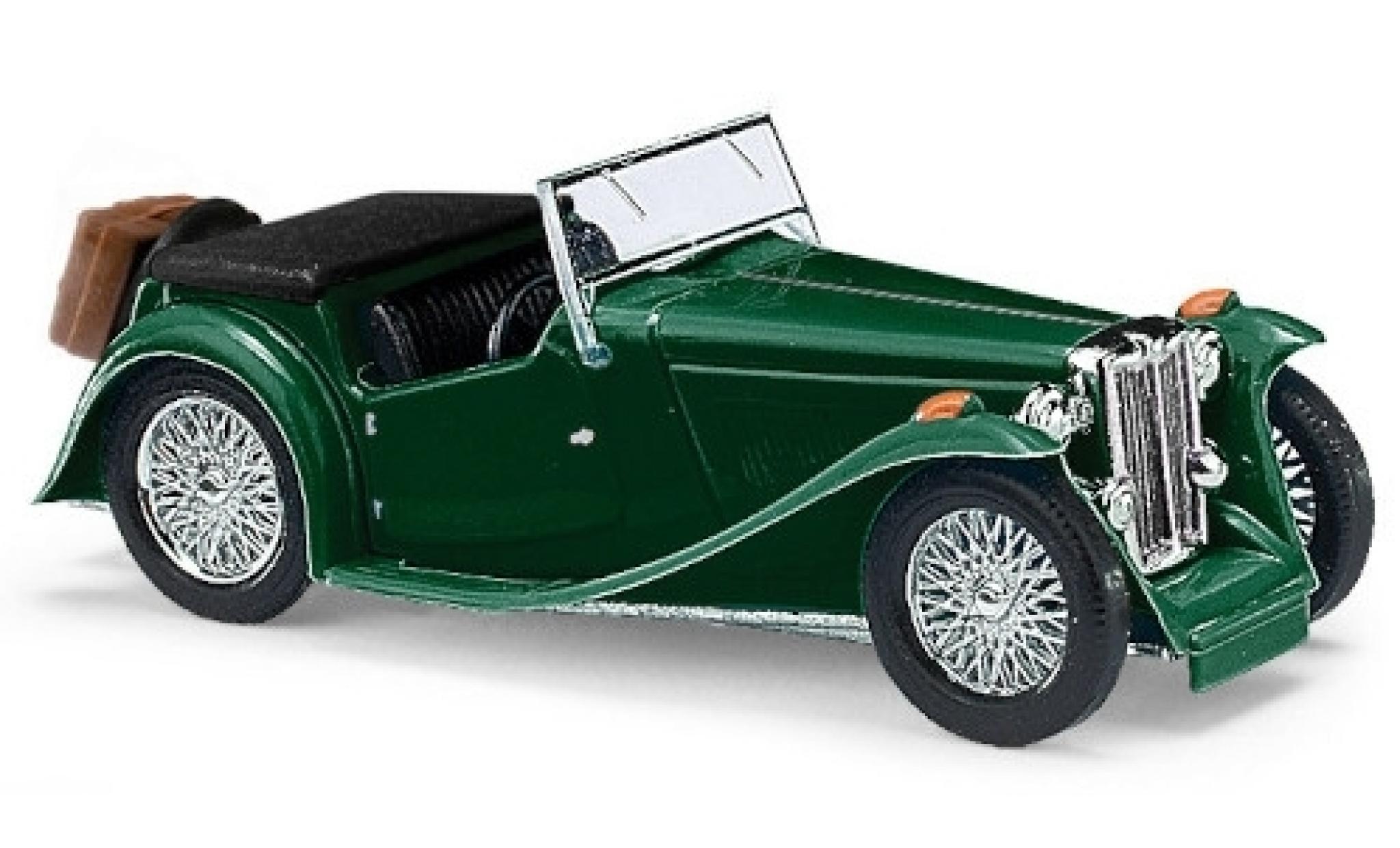 MG Midget 1/87 Busch TC verde foncé RHD 1968 modellino in miniatura