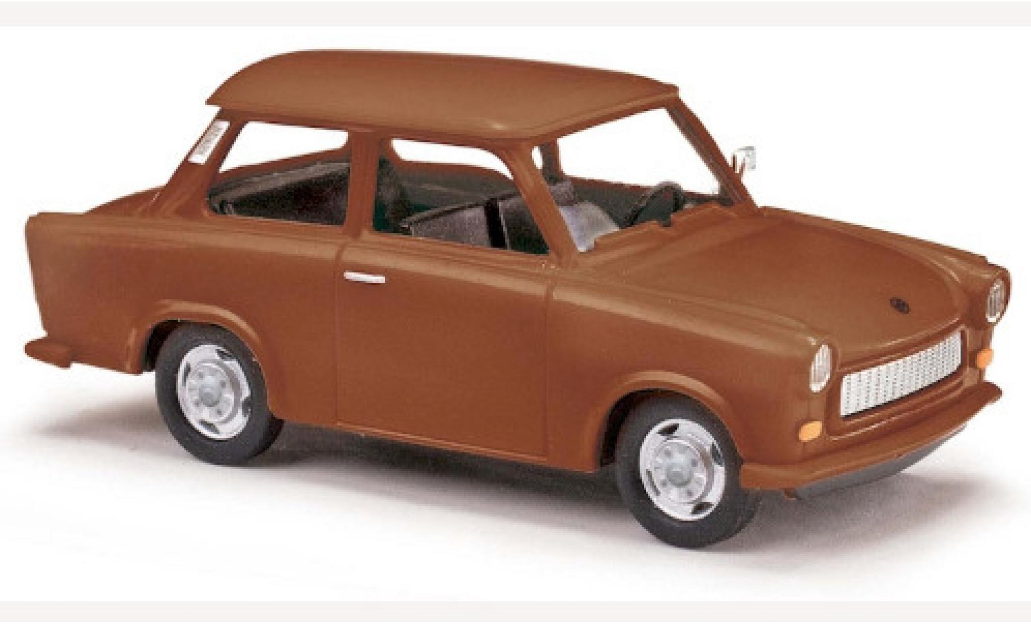 Trabant 601 1/87 Busch marroneee 1977 modellino in miniatura