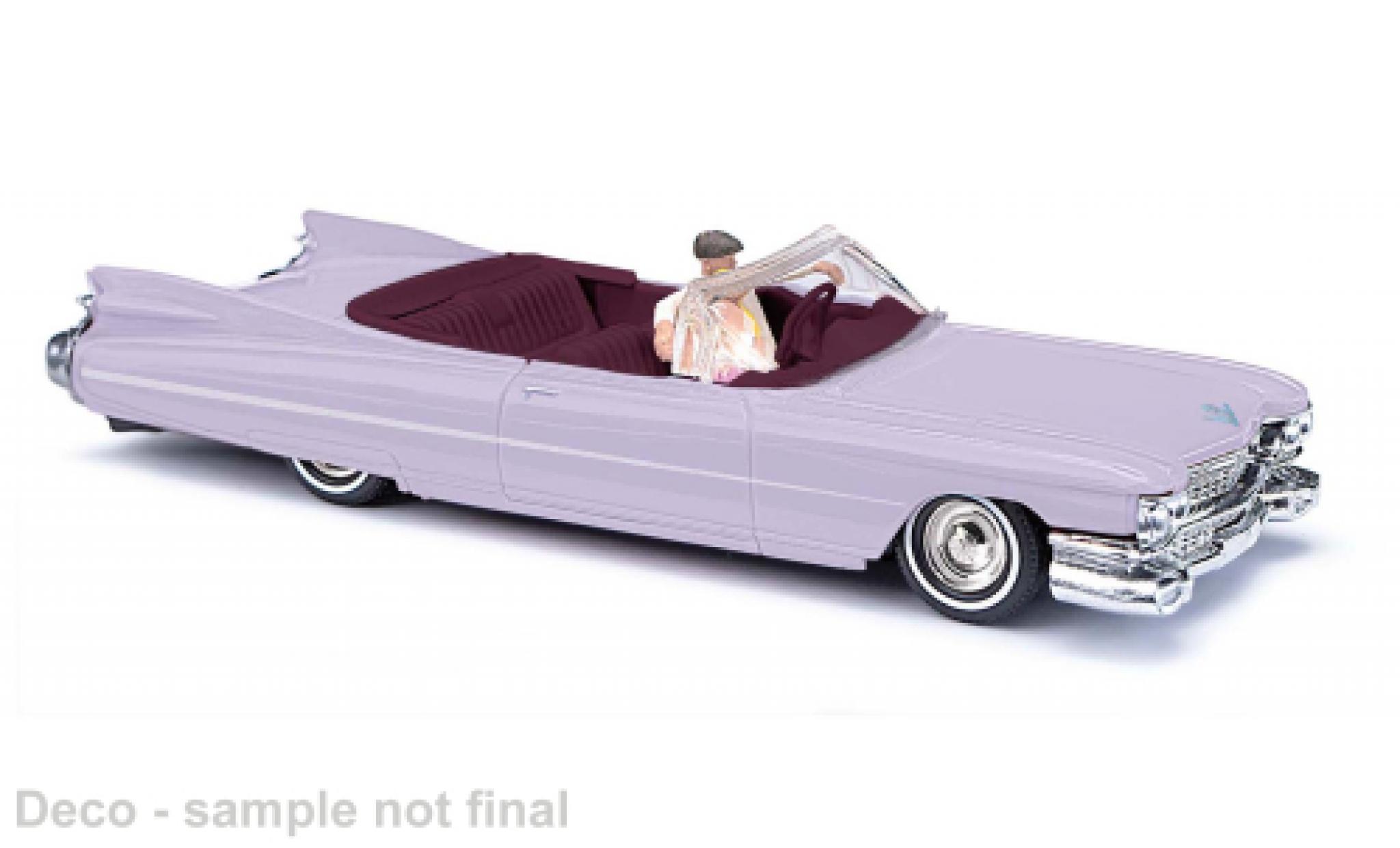 Cadillac Eldorado 1/87 Busch Cabriolet lila 1959 1:87 modellino in miniatura