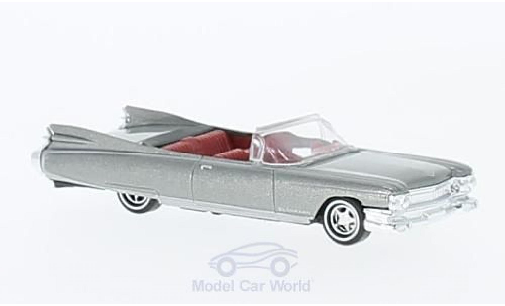 Cadillac Eldorado 1/87 Busch Convertibile metallico grigio 1959 modellino in miniatura
