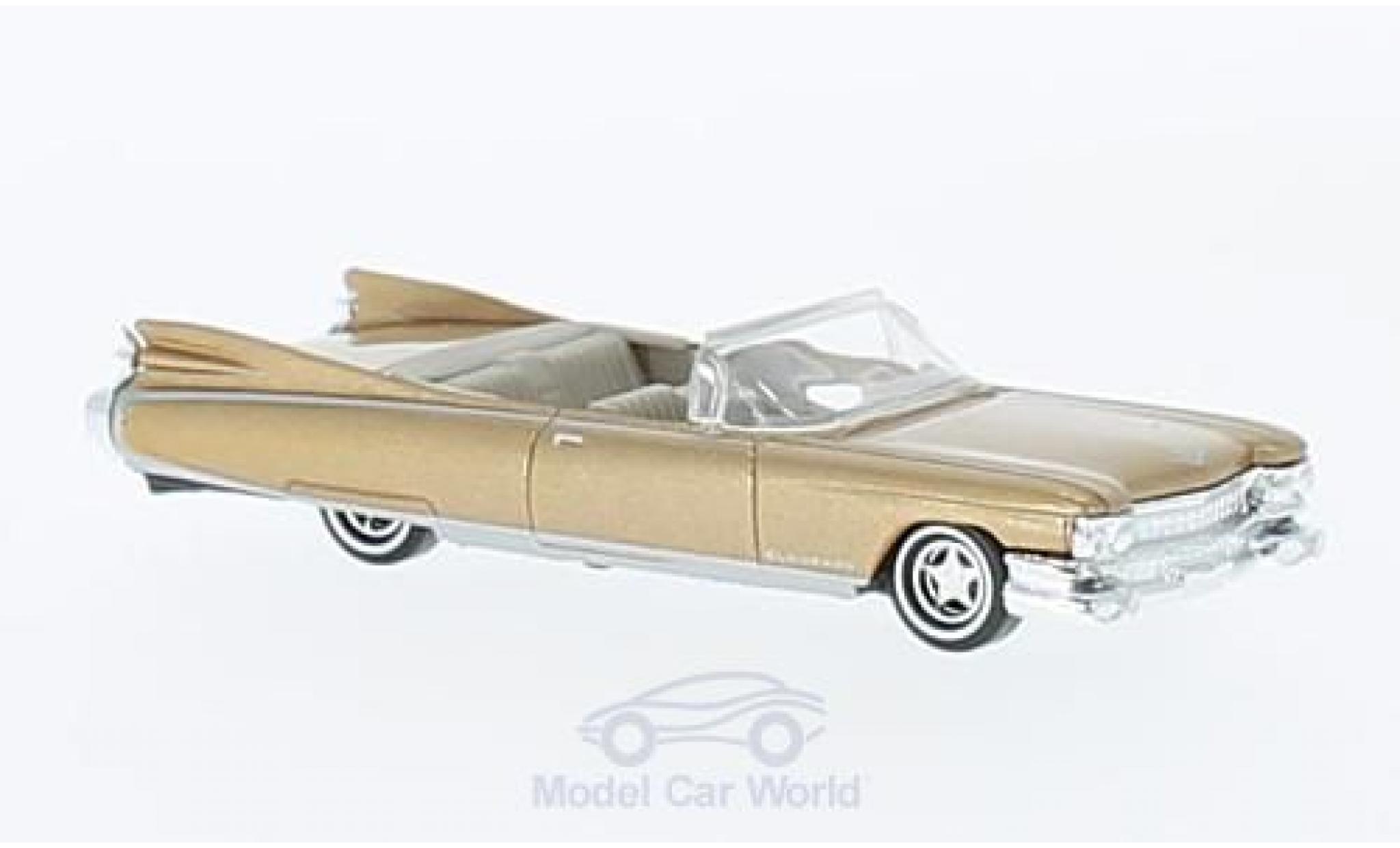 Cadillac Eldorado 1/87 Busch Convertibnle metallico beige 1959 modellino in miniatura