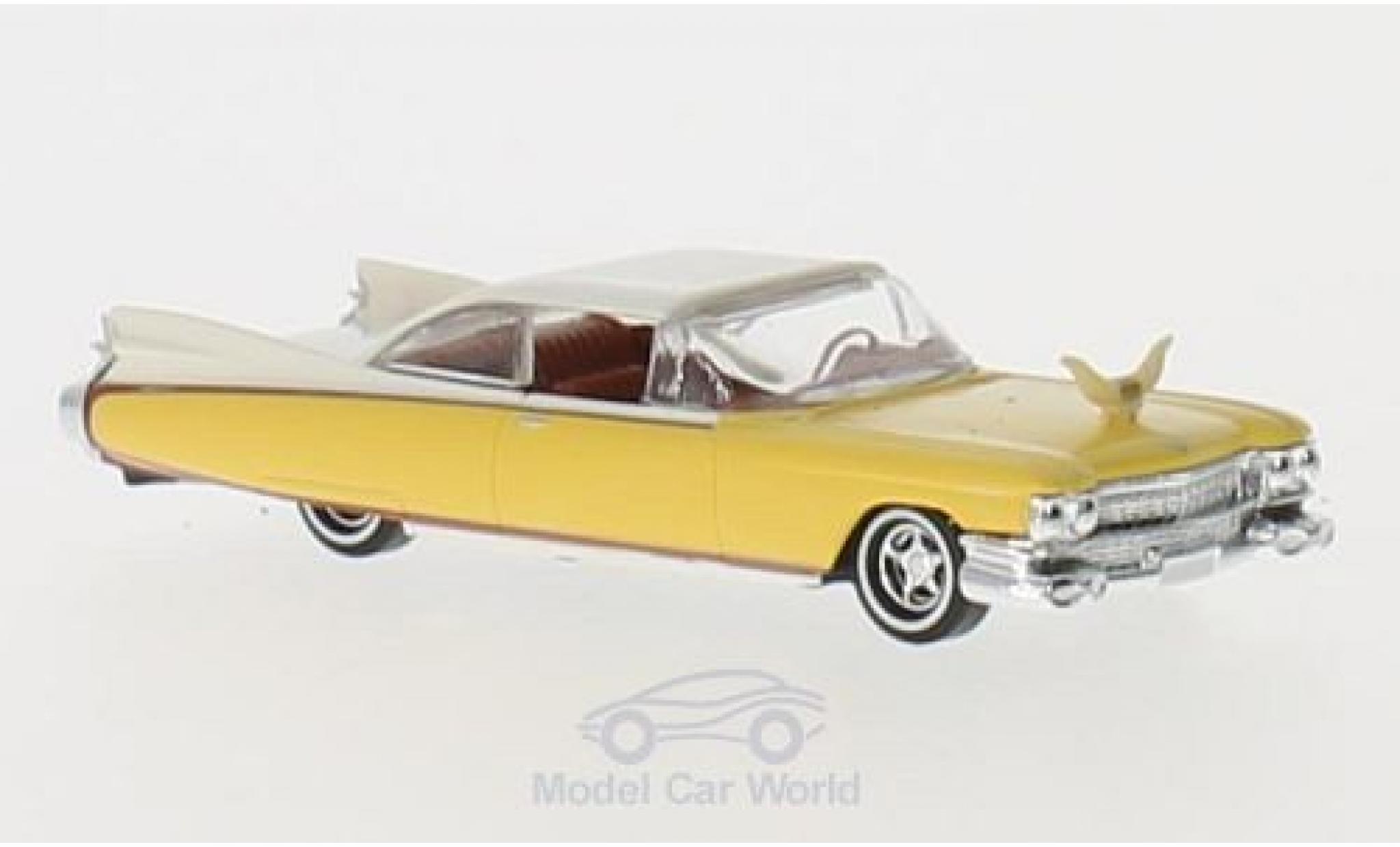 Cadillac Eldorado 1/87 Busch giallo/bianco Rodeo modellino in miniatura