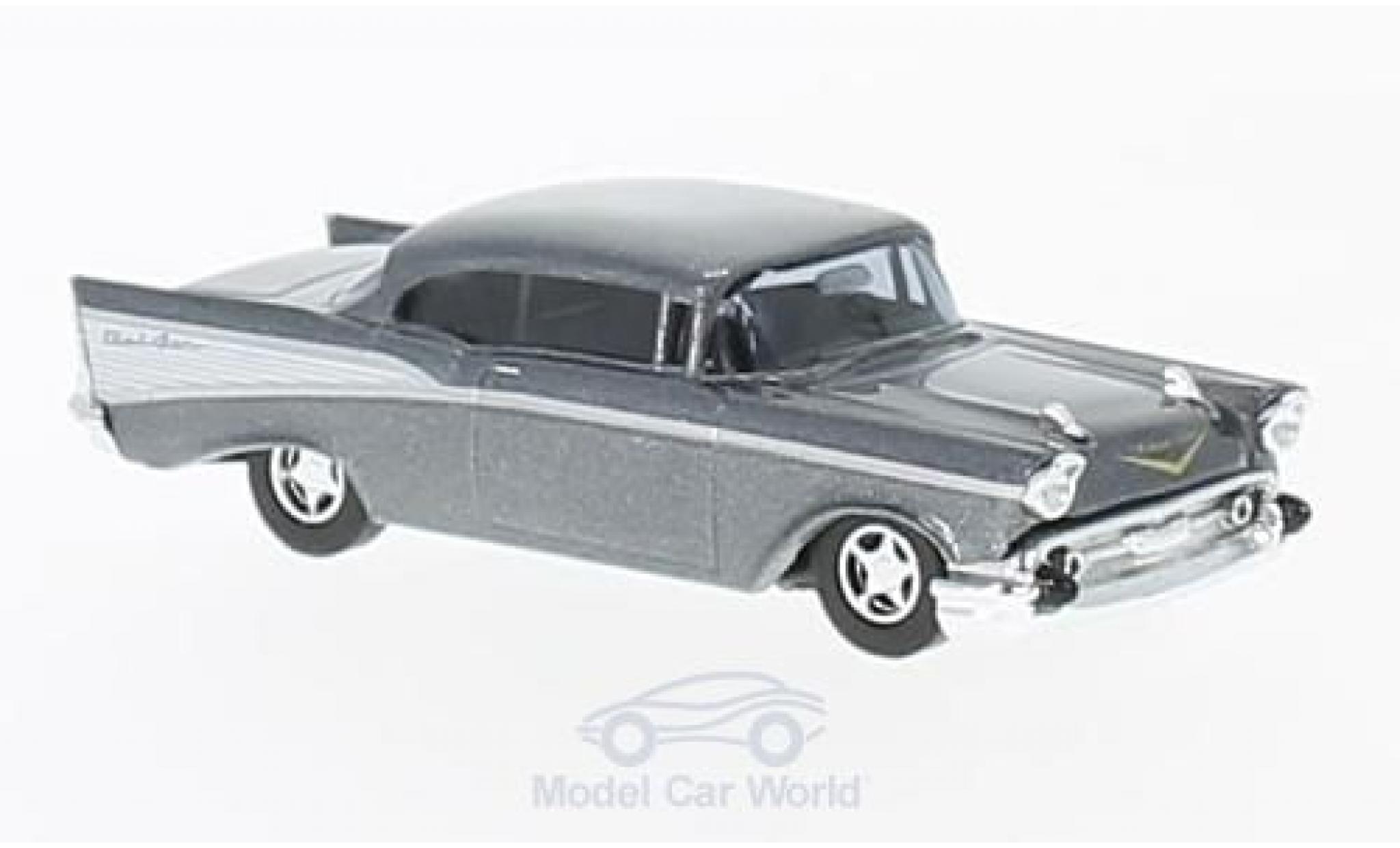 Chevrolet Bel Air 1957 1/87 Busch metallico grigio 1957 modellino in miniatura