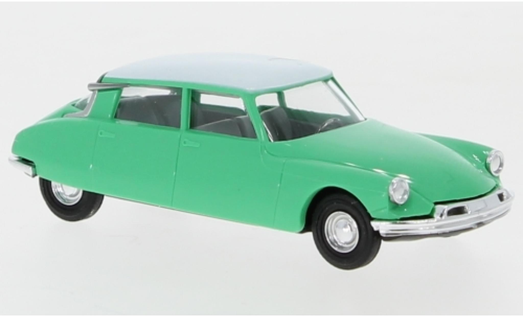 Citroen DS 1/87 Busch 19 türkis/bianco modellino in miniatura