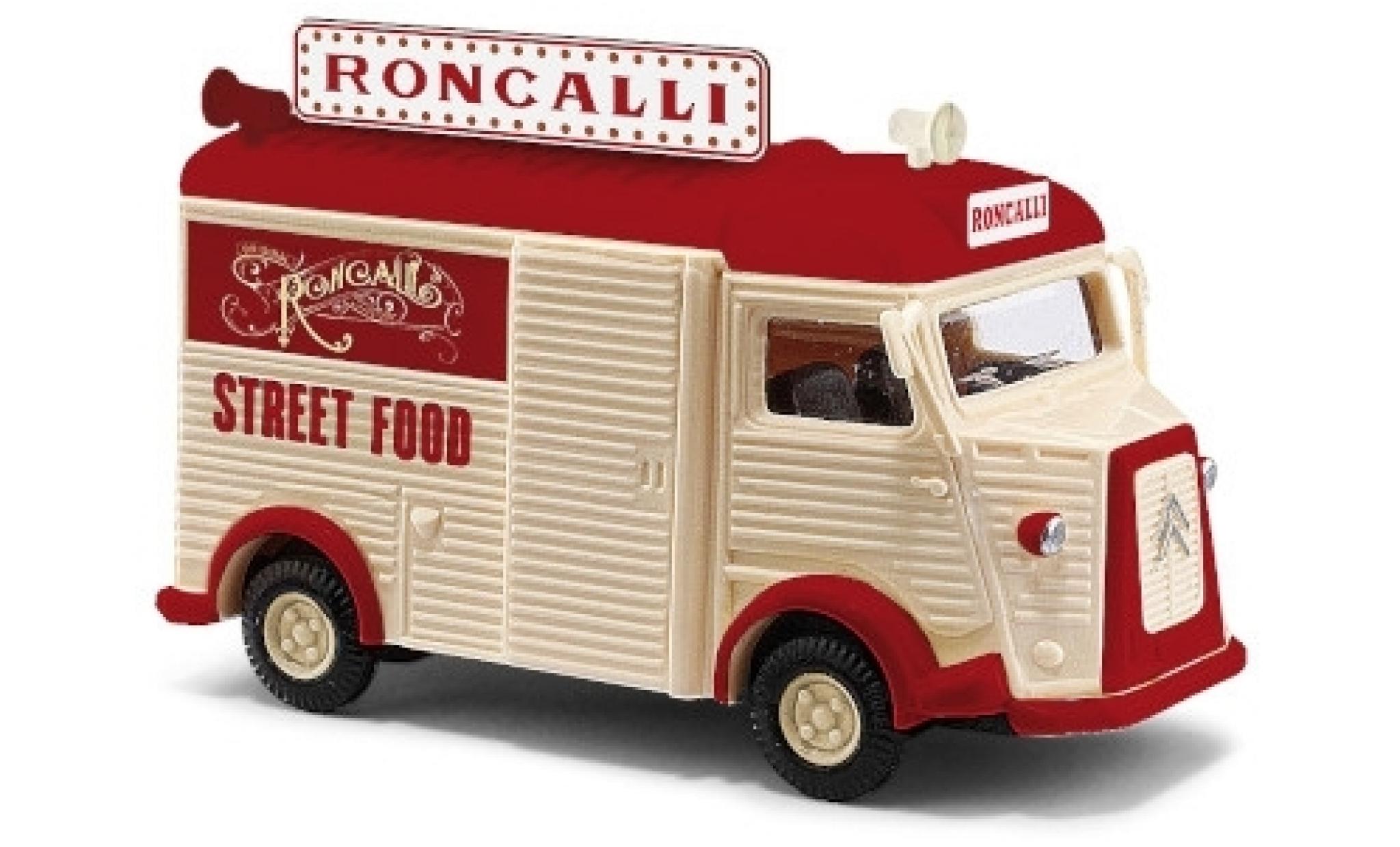 Citroen Type H 1/87 Busch Roncalli Street Food 1958 modellino in miniatura