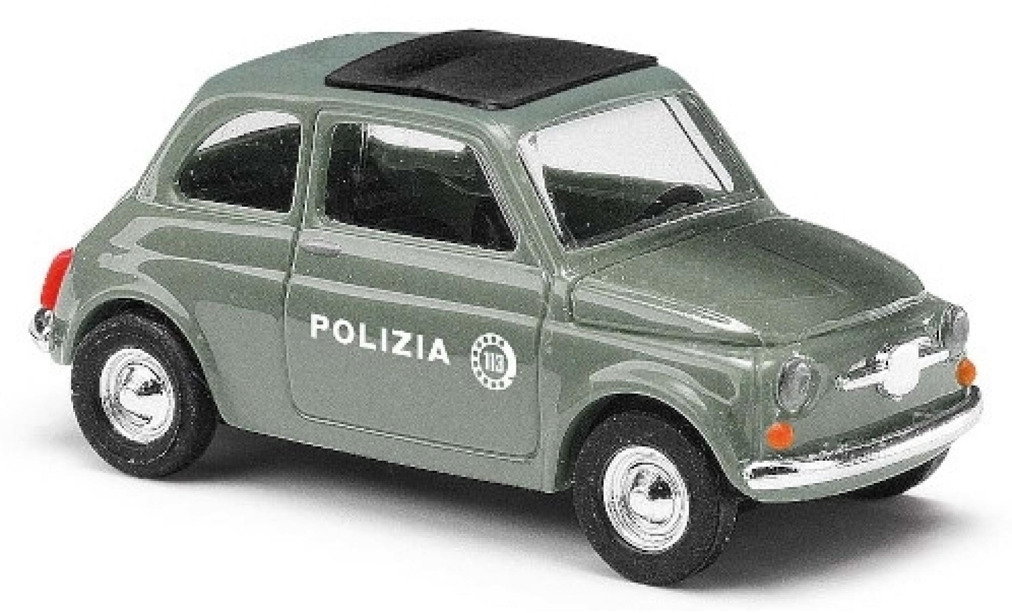 Fiat 500 1/87 Busch Polizia (IT) modellino in miniatura