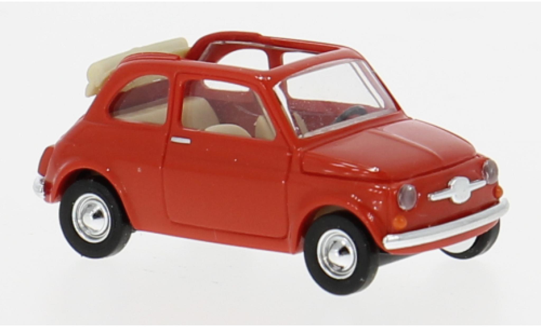 Fiat 500 1/87 Busch rot 1965 1:87 modellino in miniatura