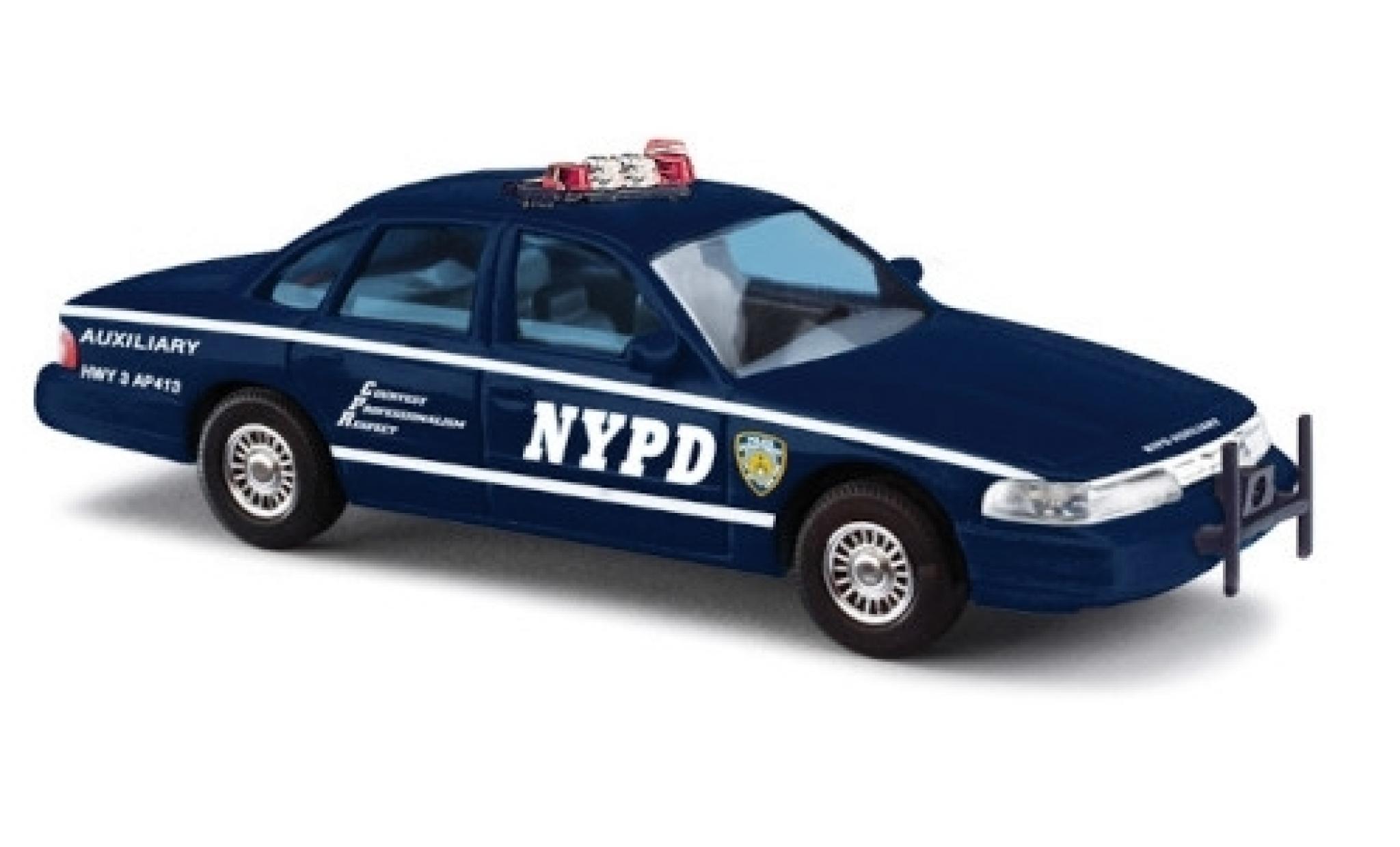 Ford Crown 1/87 Busch Victoria NYPD Auxiliary Police modellino in miniatura
