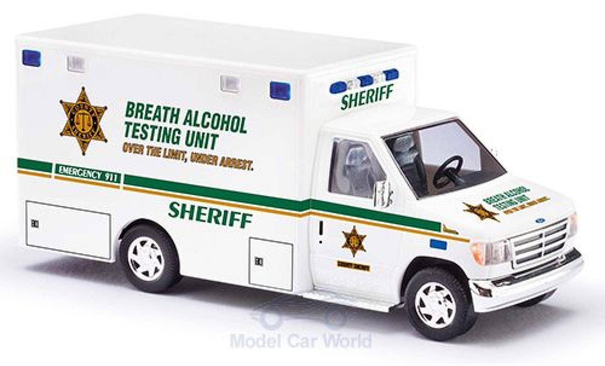 Ford E350 1/87 Busch E-350 Sheriff 1992 modellino in miniatura