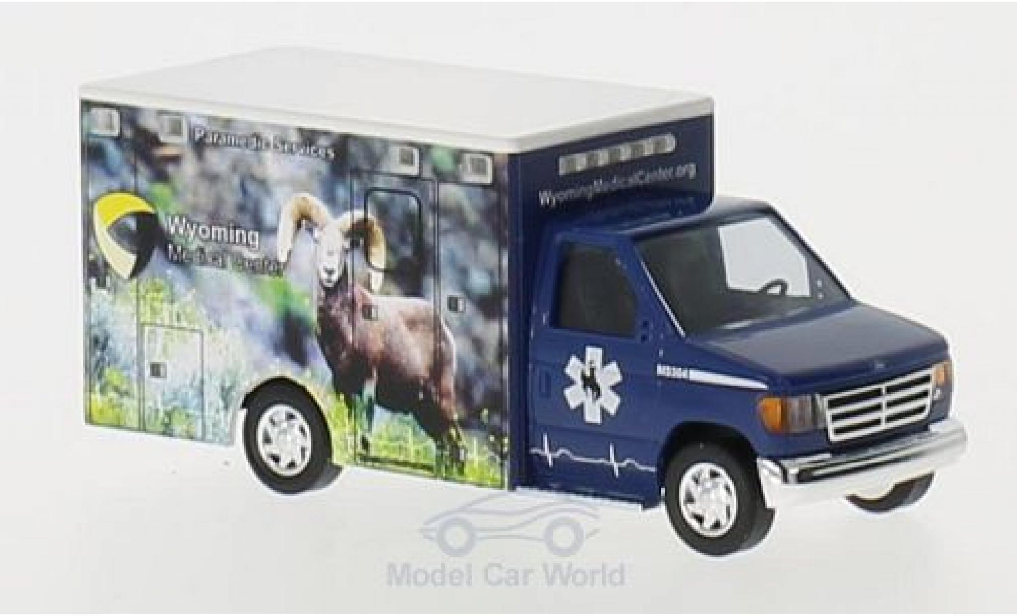 Ford E350 1/87 Busch E-350 Wyoming Medical Center modellino in miniatura