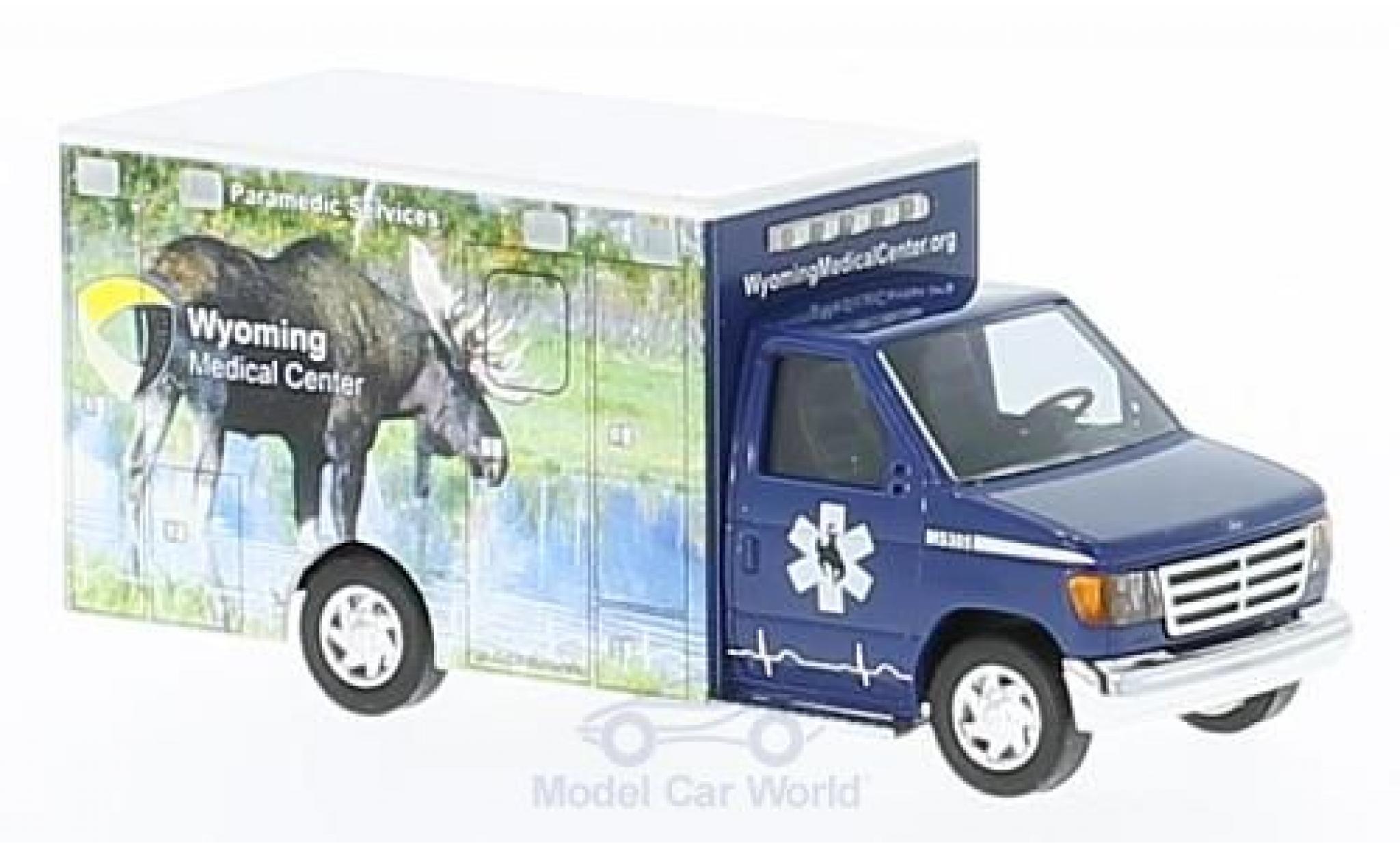 Ford E350 1/87 Busch E-350 Wyoming Medical Center 1992 modellino in miniatura