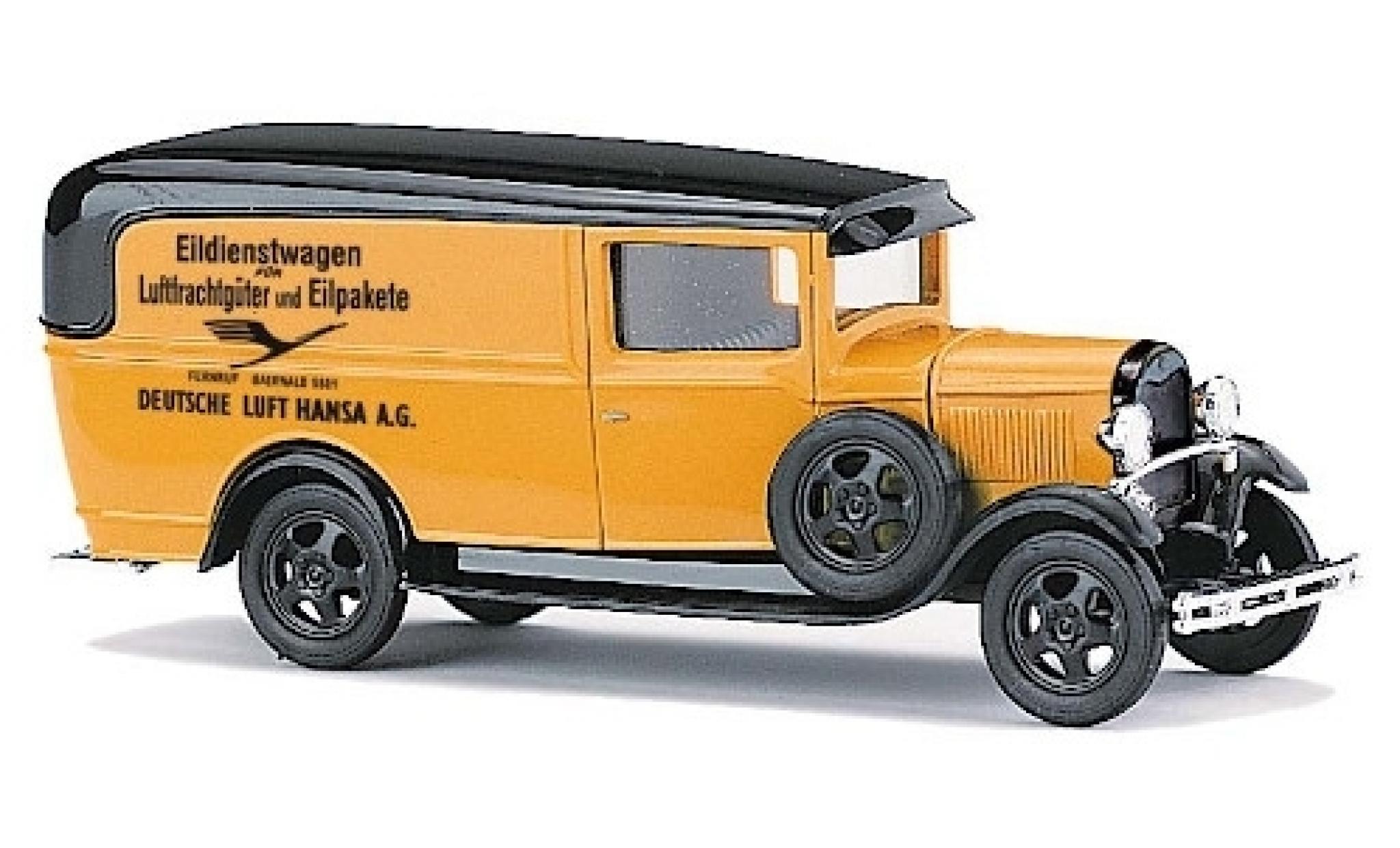 Ford Model A 1/87 Busch A Deutsche Lufthansa Eildienstwagen modellino in miniatura
