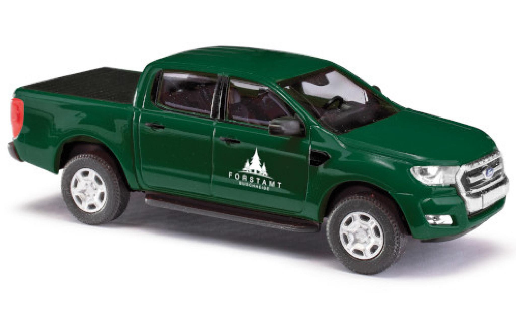 Ford Ranger 1/87 Busch DoKa Forstamt heide 2016 avec Prossoection de surface de chargement Forstverwaltung modellino in miniatura