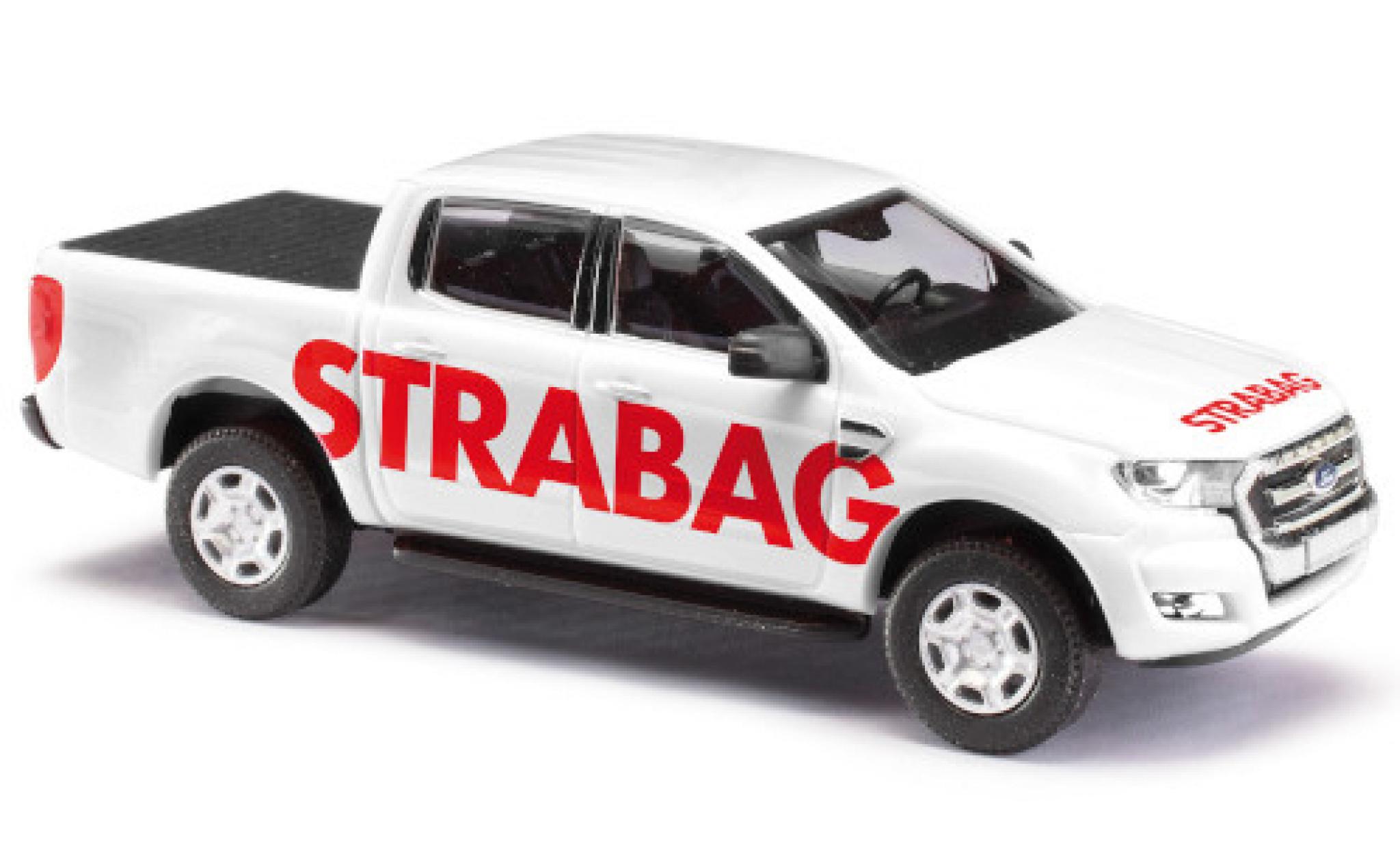Ford Ranger 1/87 Busch DoKa STRABAG 2016 avec Prossoection de surface de chargement modellino in miniatura