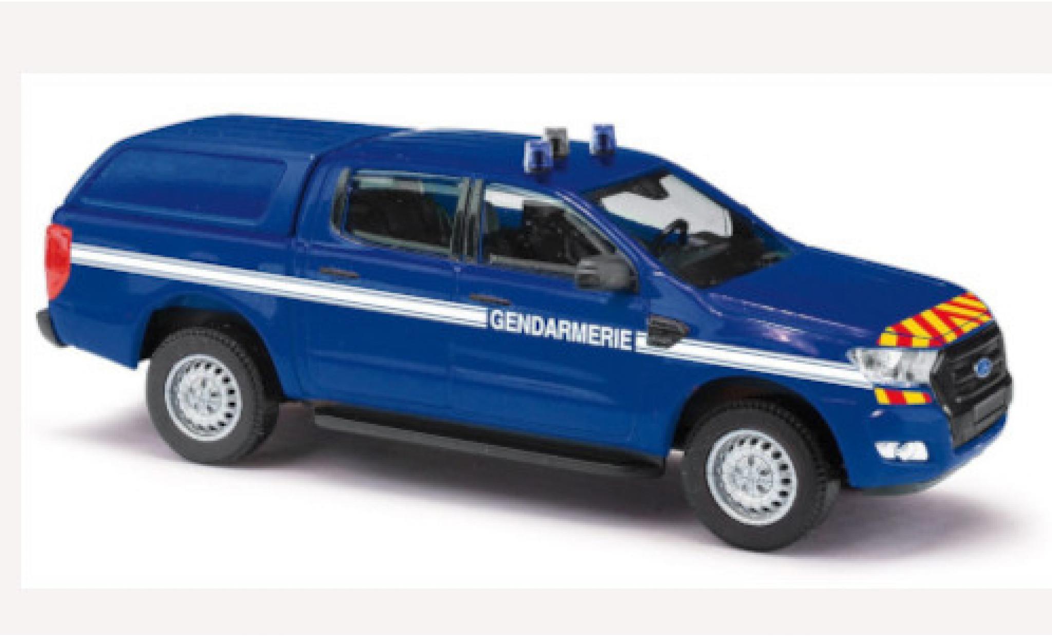 Ford Ranger 1/87 Busch Gendarmerie (F) 2016 mit Hardtop modellino in miniatura