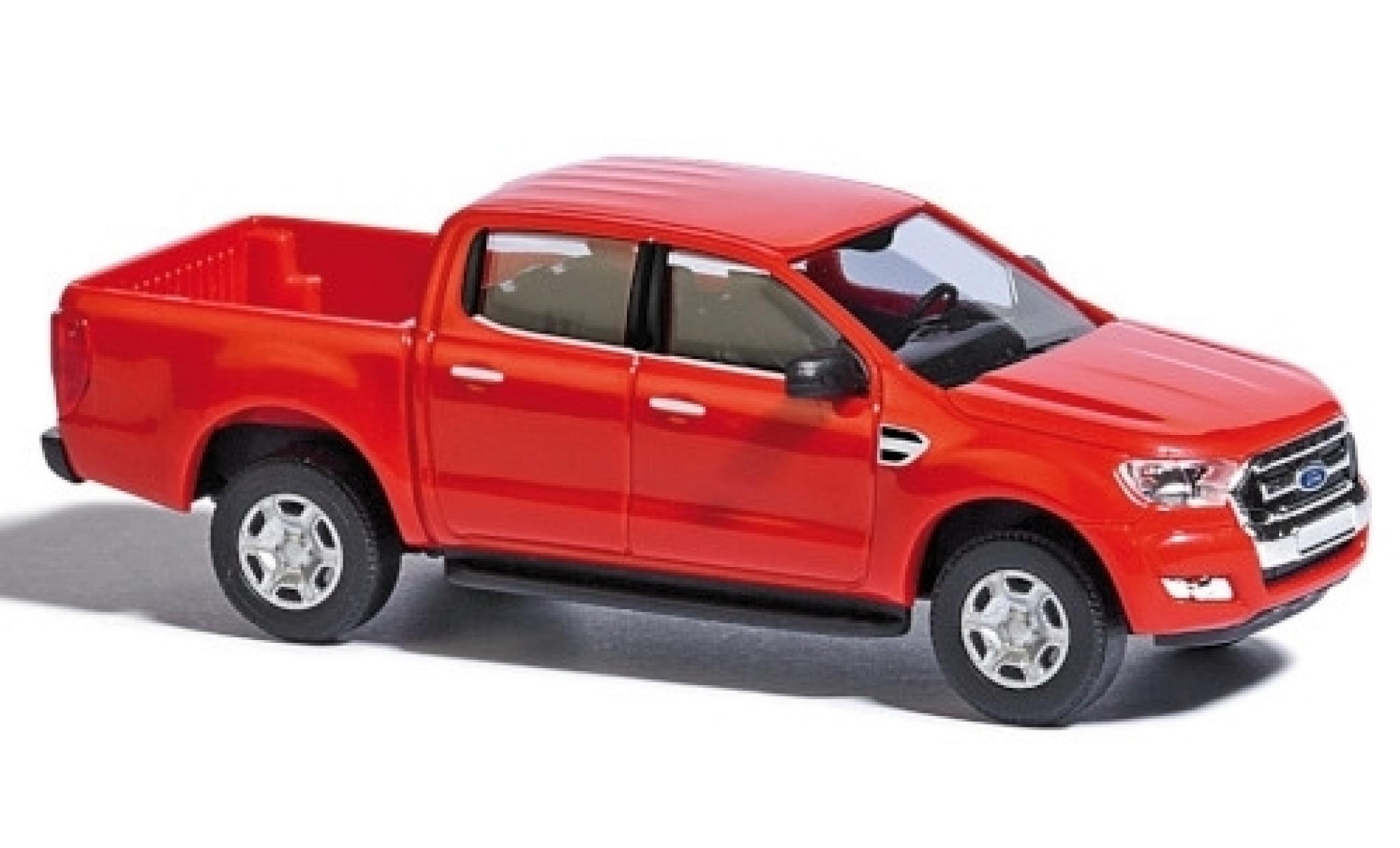 Ford Ranger 1/87 Busch rosso 2016 modellino in miniatura