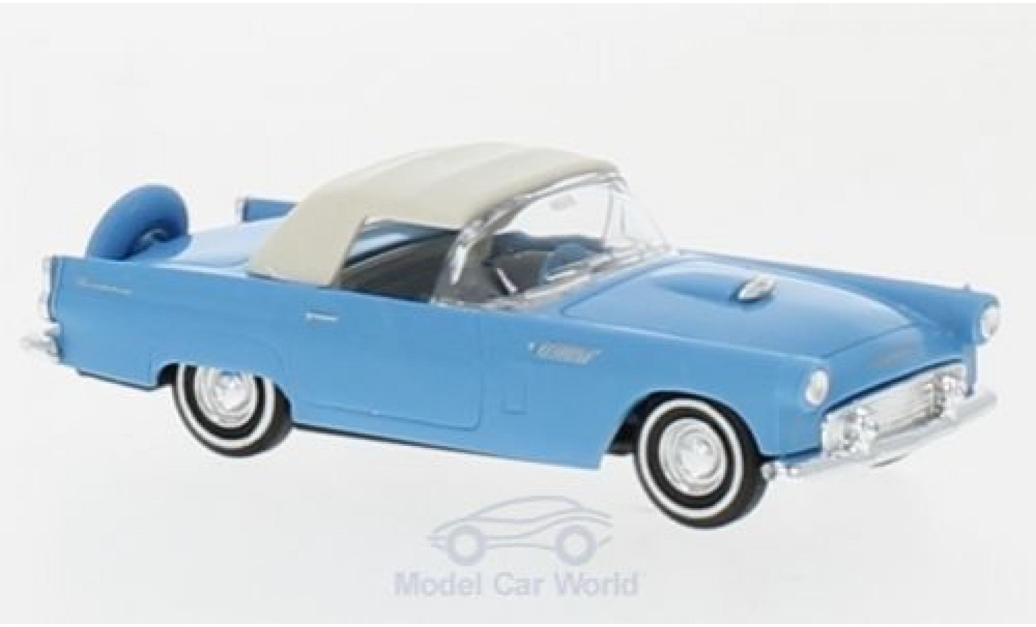 Ford Thunderbird 1956 1/87 Busch Convertibile blu 1956 modellino in miniatura