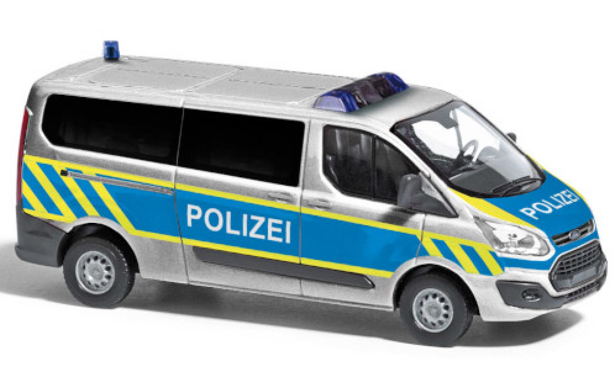 Ford Transit 1/87 Busch Custom Bus Polizei 2012 Vorführfahrzeug modellino in miniatura