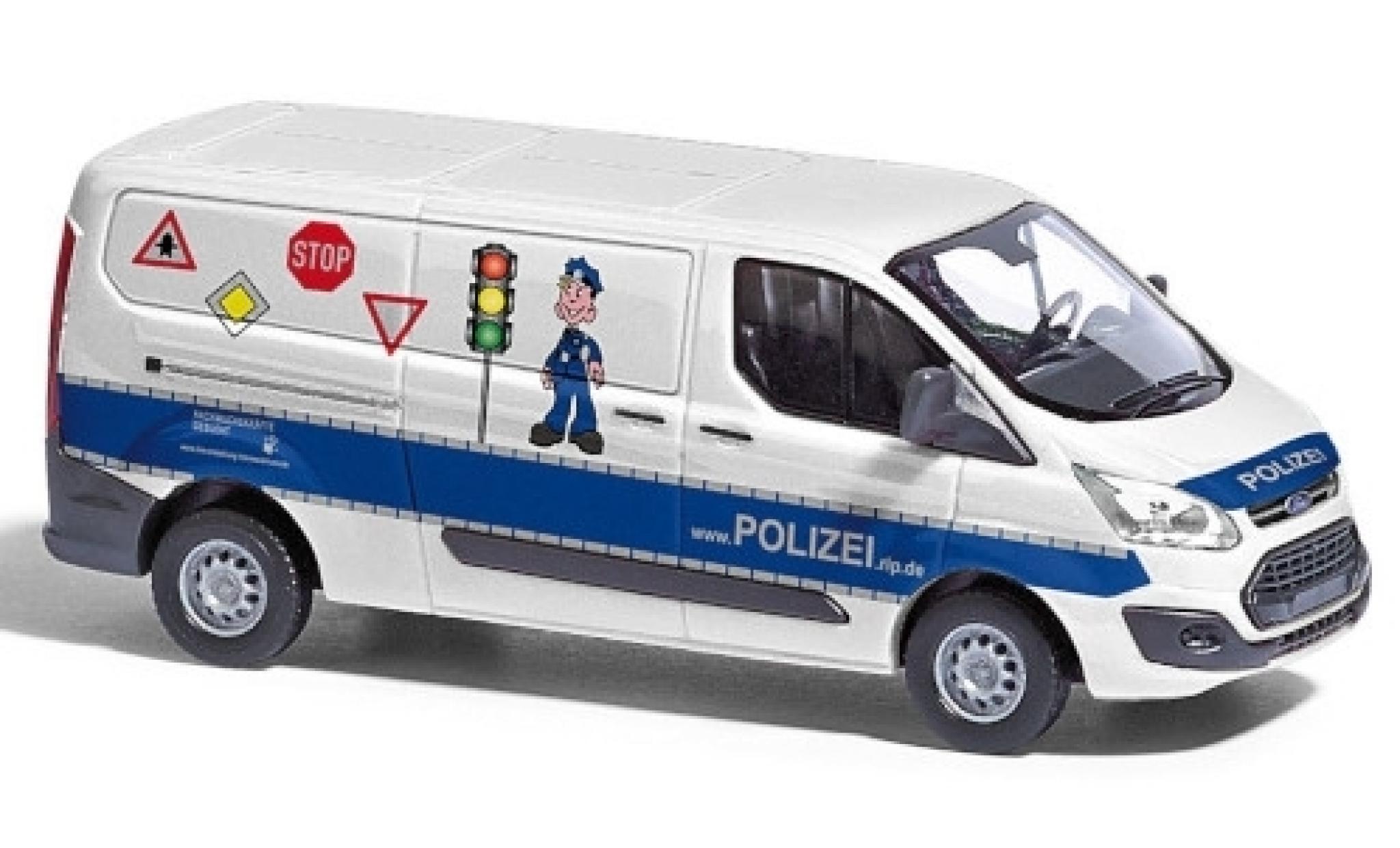 Ford Transit 1/87 Busch Custom Bus Polizei Verkehrssicherheitsberatung 2012 modellino in miniatura