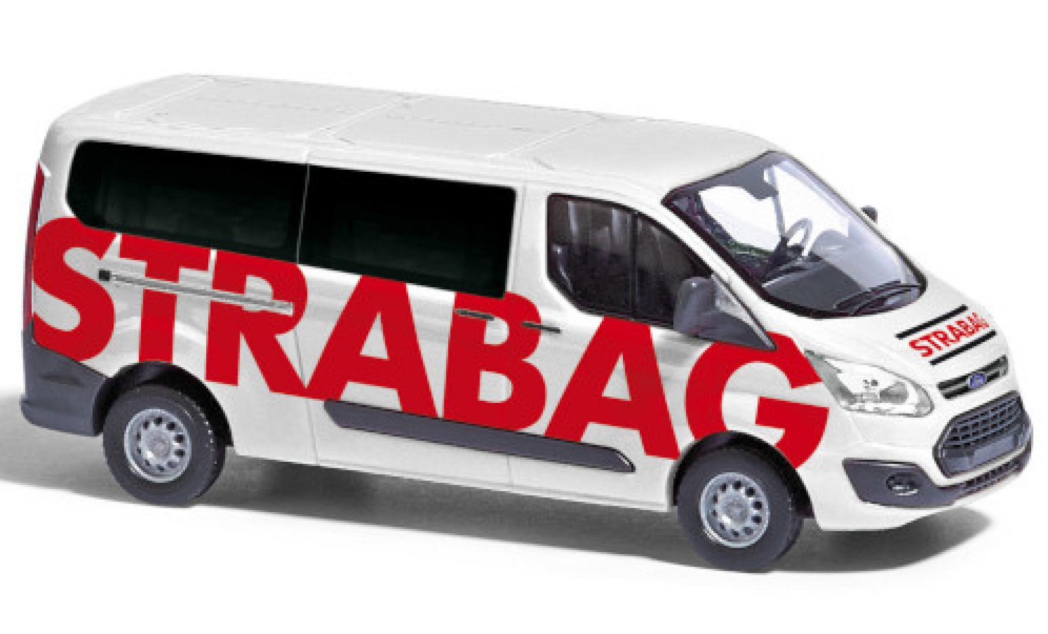 Ford Transit 1/87 Busch Custom Bus STRABAG 2012 modellino in miniatura