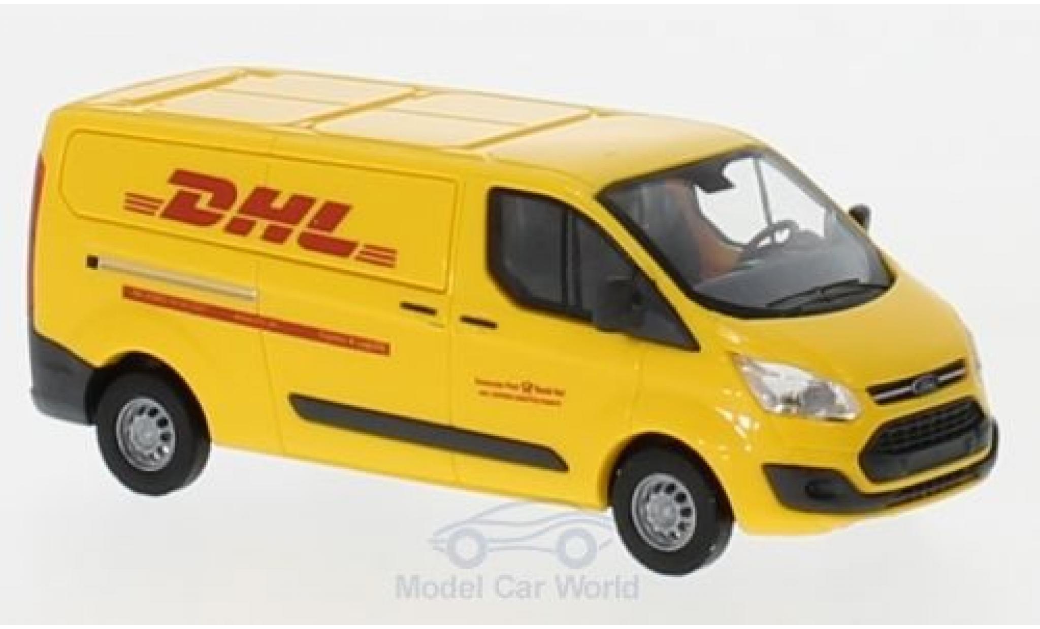 Ford Transit 1/87 Busch Custom Kasten DHL 2012 modellino in miniatura