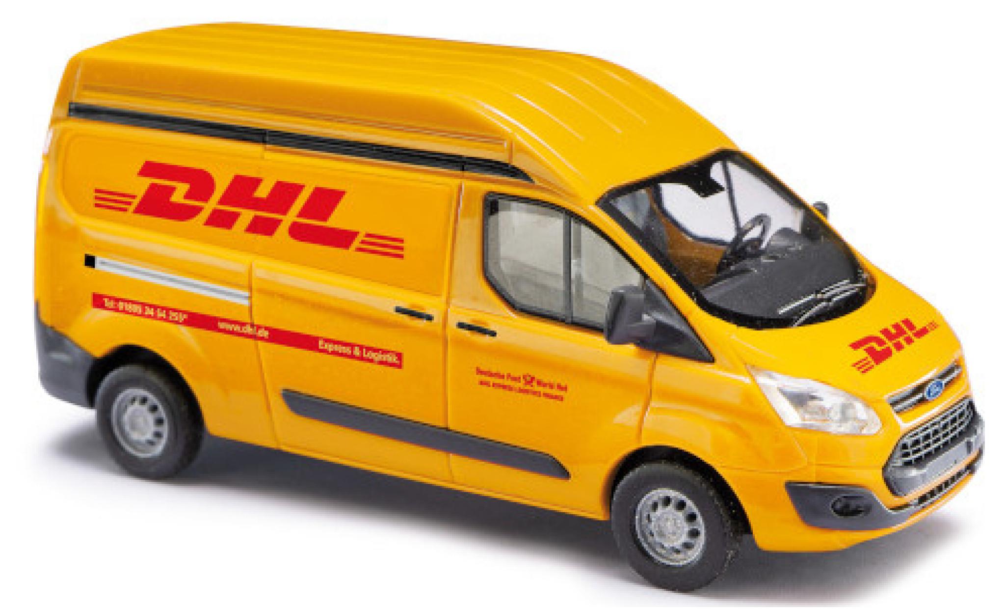 Ford Transit 1/87 Busch Custom Kasten Hochdach DHL 2012 modellino in miniatura