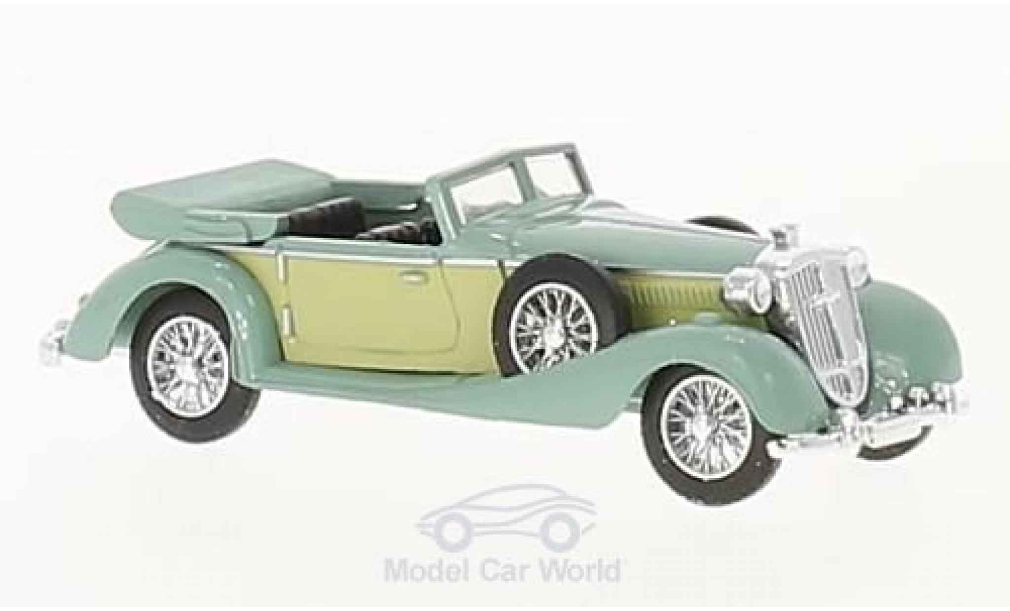 Horch 853 1/87 Busch Cabriolet verde 1933 modellino in miniatura