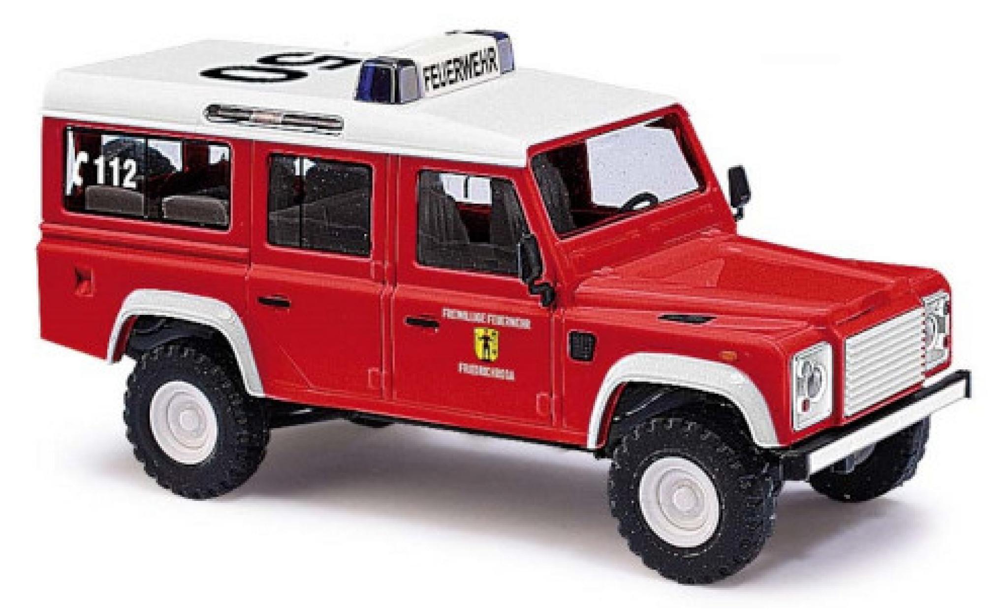 Land Rover Defender 1/87 Busch 110 Feuerwehr Friedrichroda 1983 modellino in miniatura