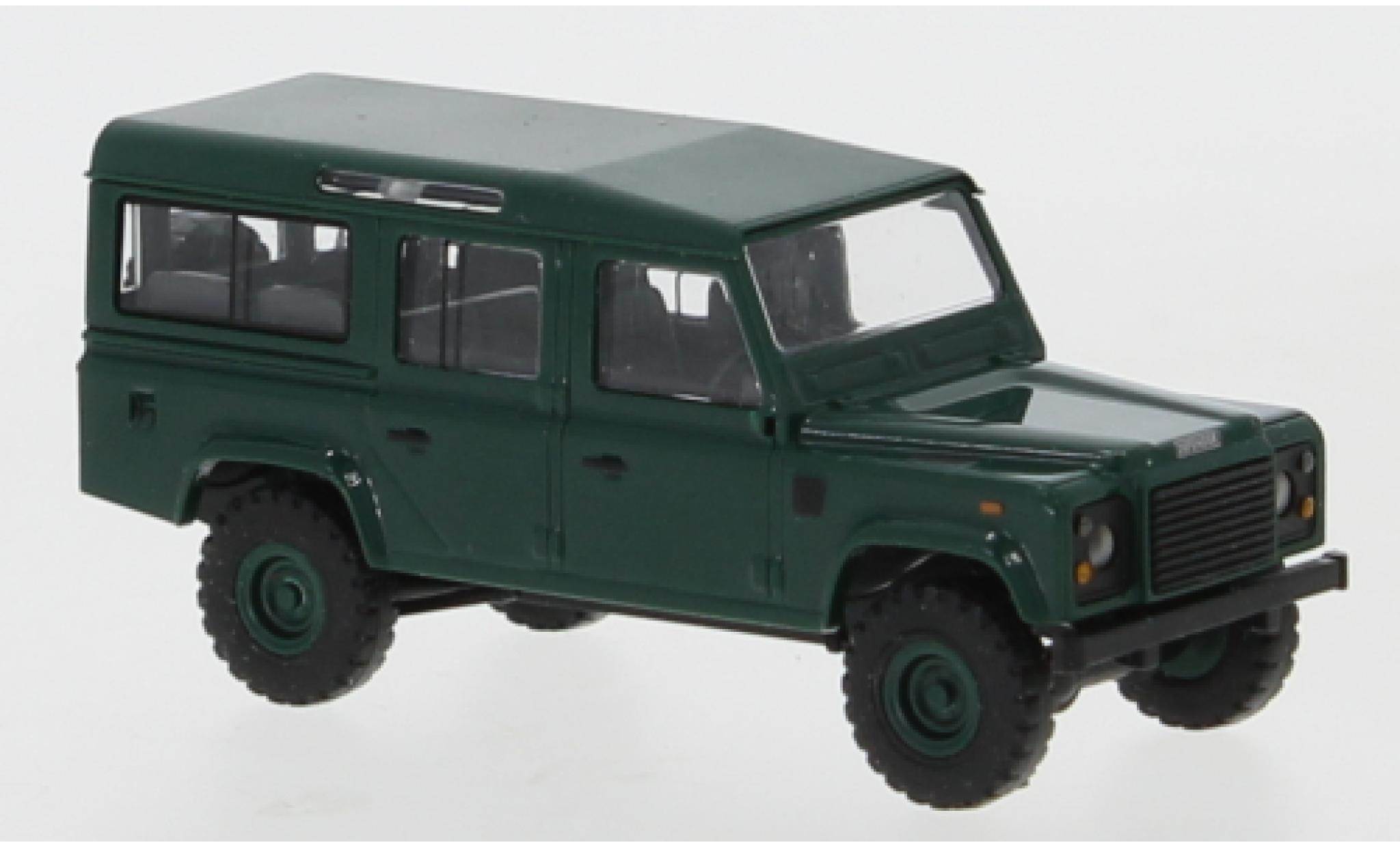 Land Rover Defender 1/87 Busch 110 verde/matt-verde RHD 1983 véhicule le Queen modellino in miniatura