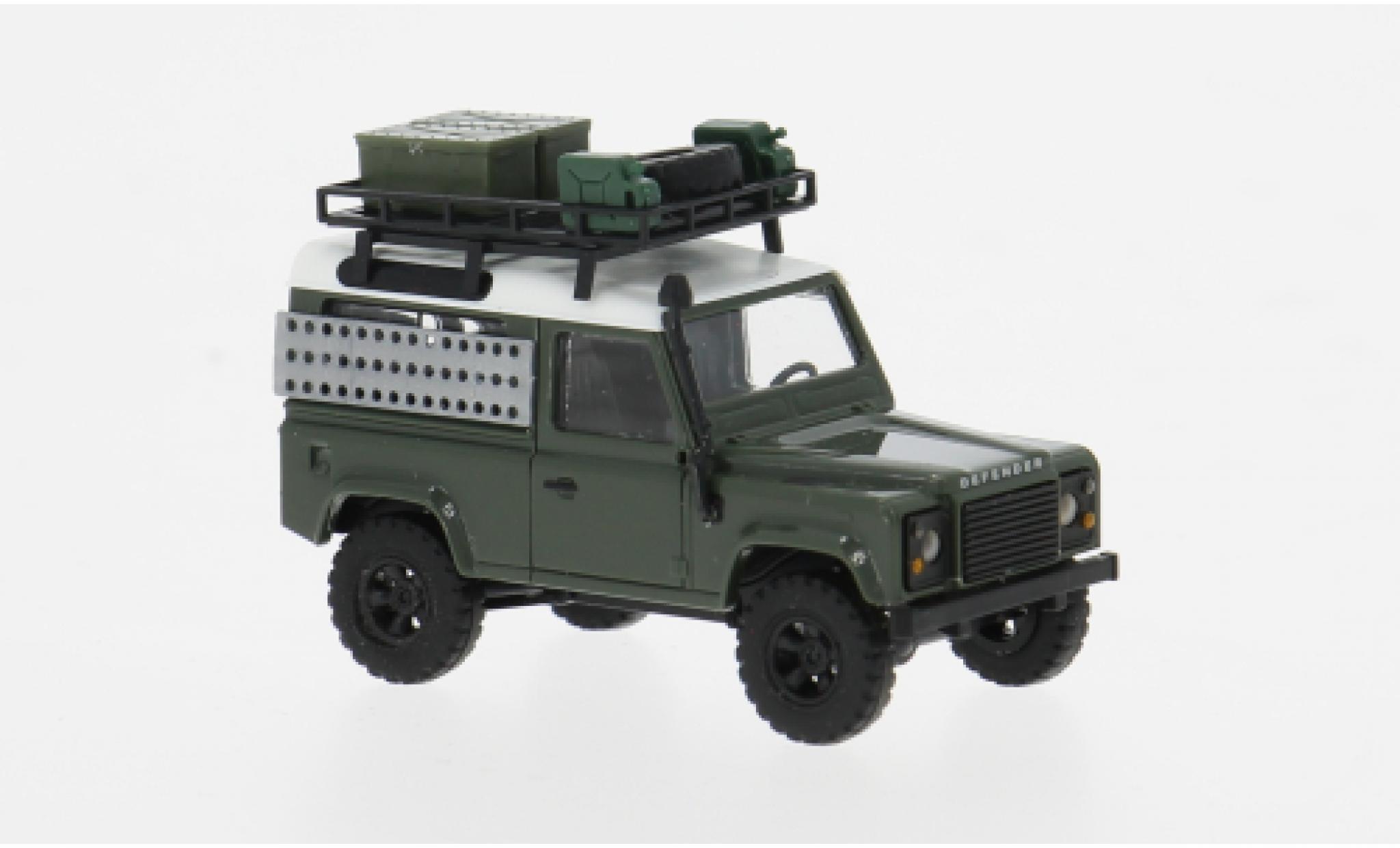 Land Rover Defender 1/87 Busch 90 oliv 1983 1:87 modellino in miniatura