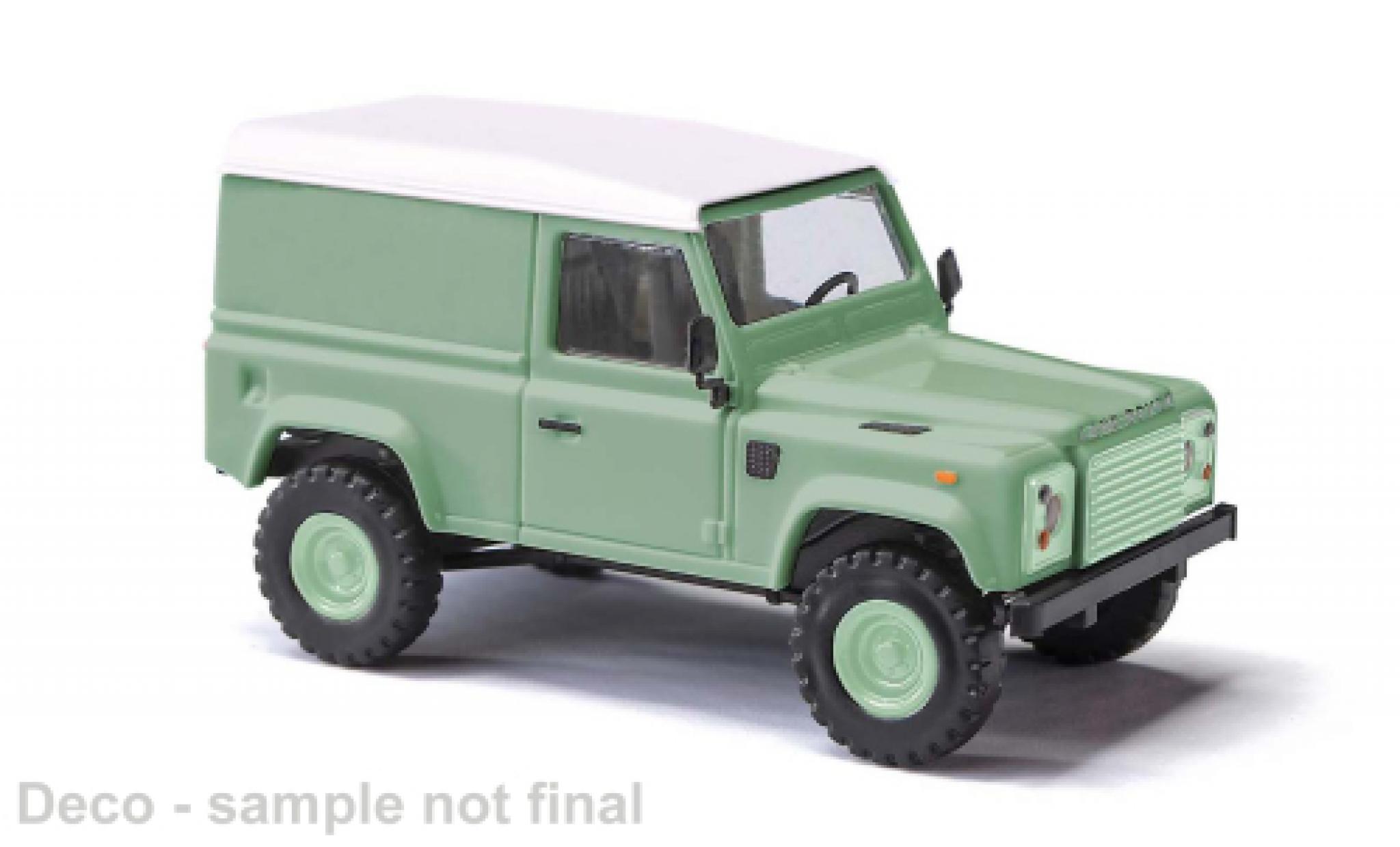 Land Rover Defender 1/87 Busch 90 Kasten grün 1983 1:87 modellino in miniatura