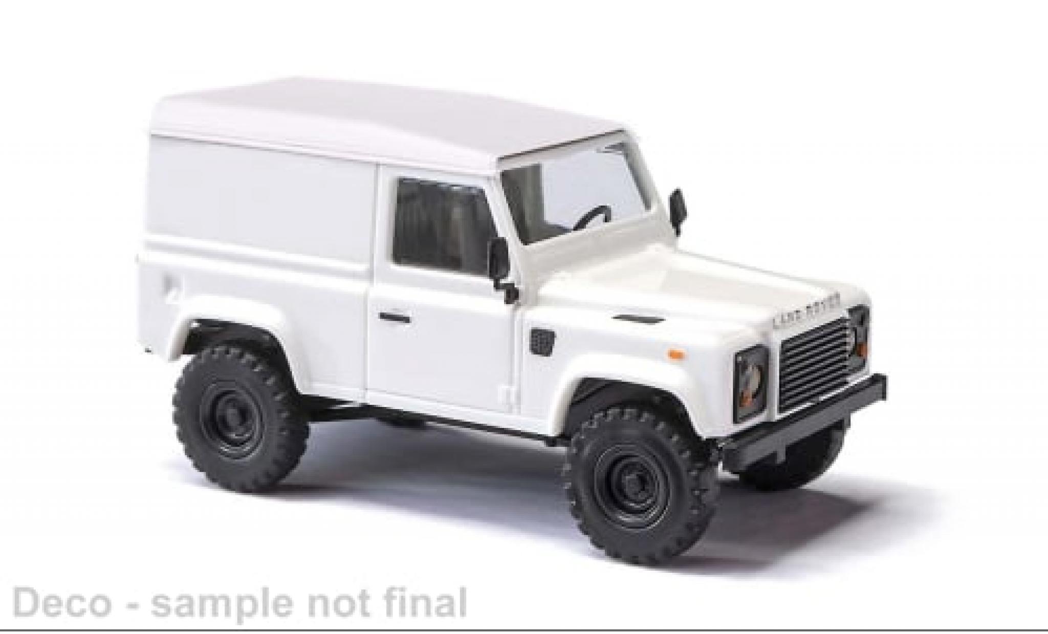 Land Rover Defender 1/87 Busch 90 Kasten weiss 1983 1:87 modellino in miniatura