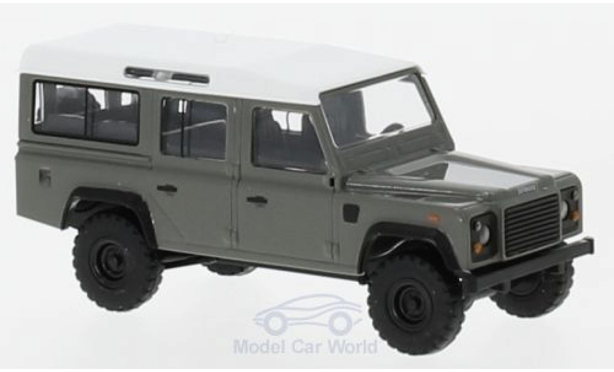 Land Rover Defender 1/87 Busch grigio/bianco modellino in miniatura