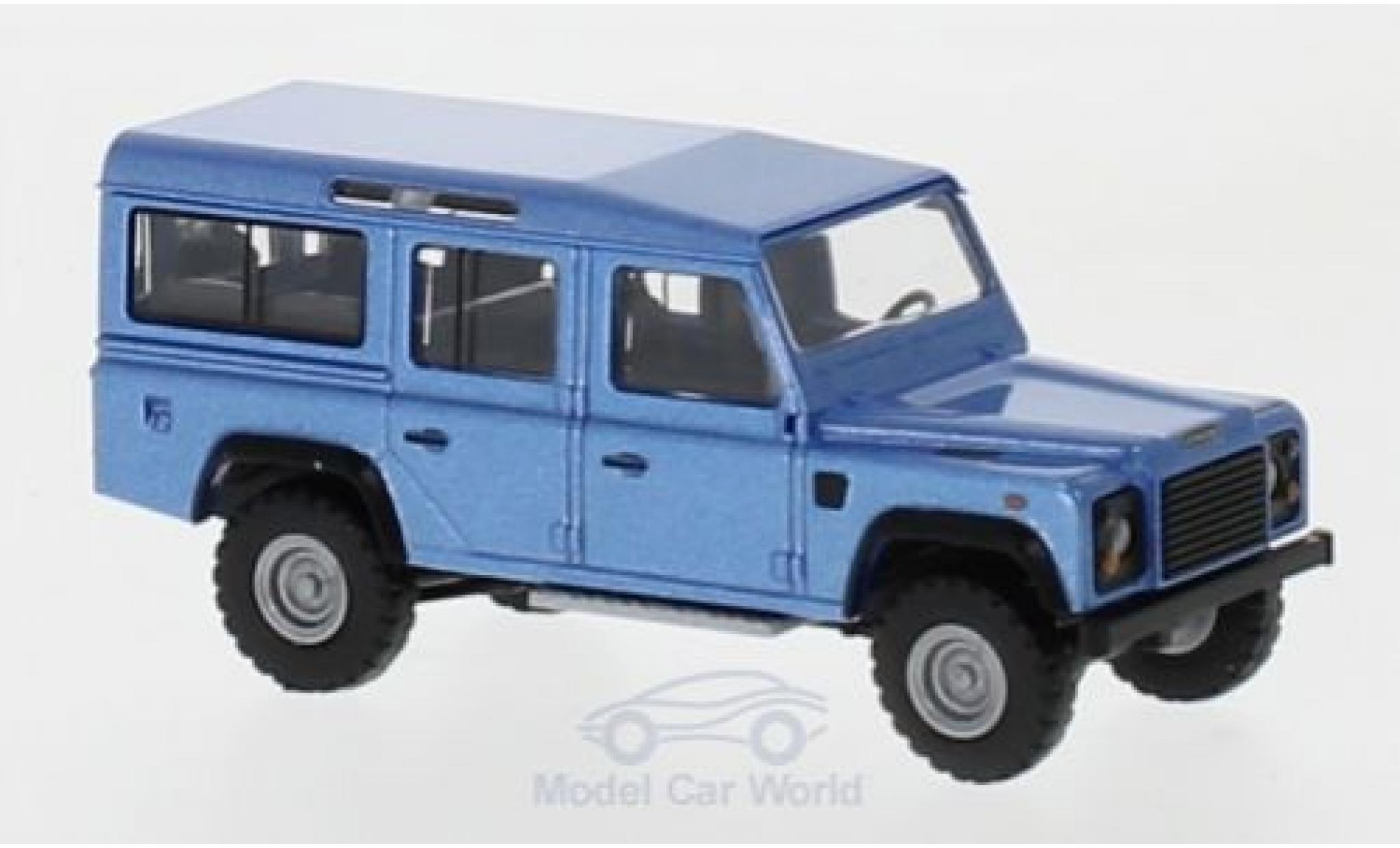 Land Rover Defender 1/87 Busch metallico blu 1983 modellino in miniatura