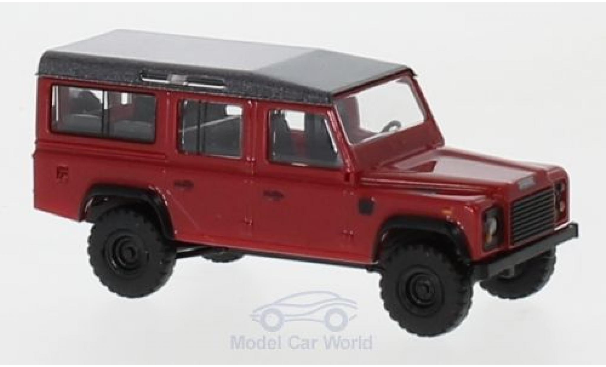 Land Rover Defender 1/87 Busch metallico rosso/metallico grigio 1983 modellino in miniatura