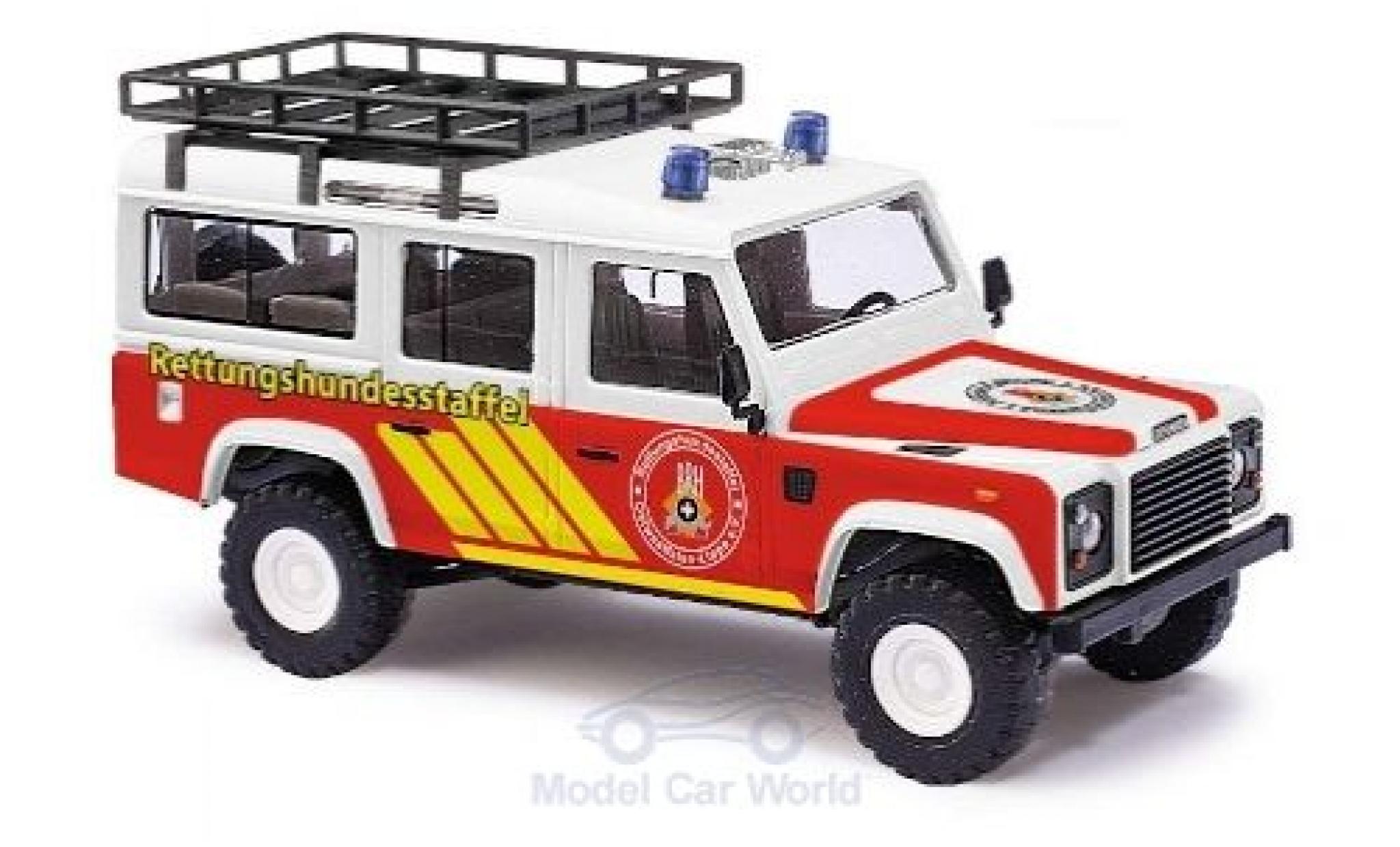 Land Rover Defender 1/87 Busch Rettungshundestaffel 1983 modellino in miniatura