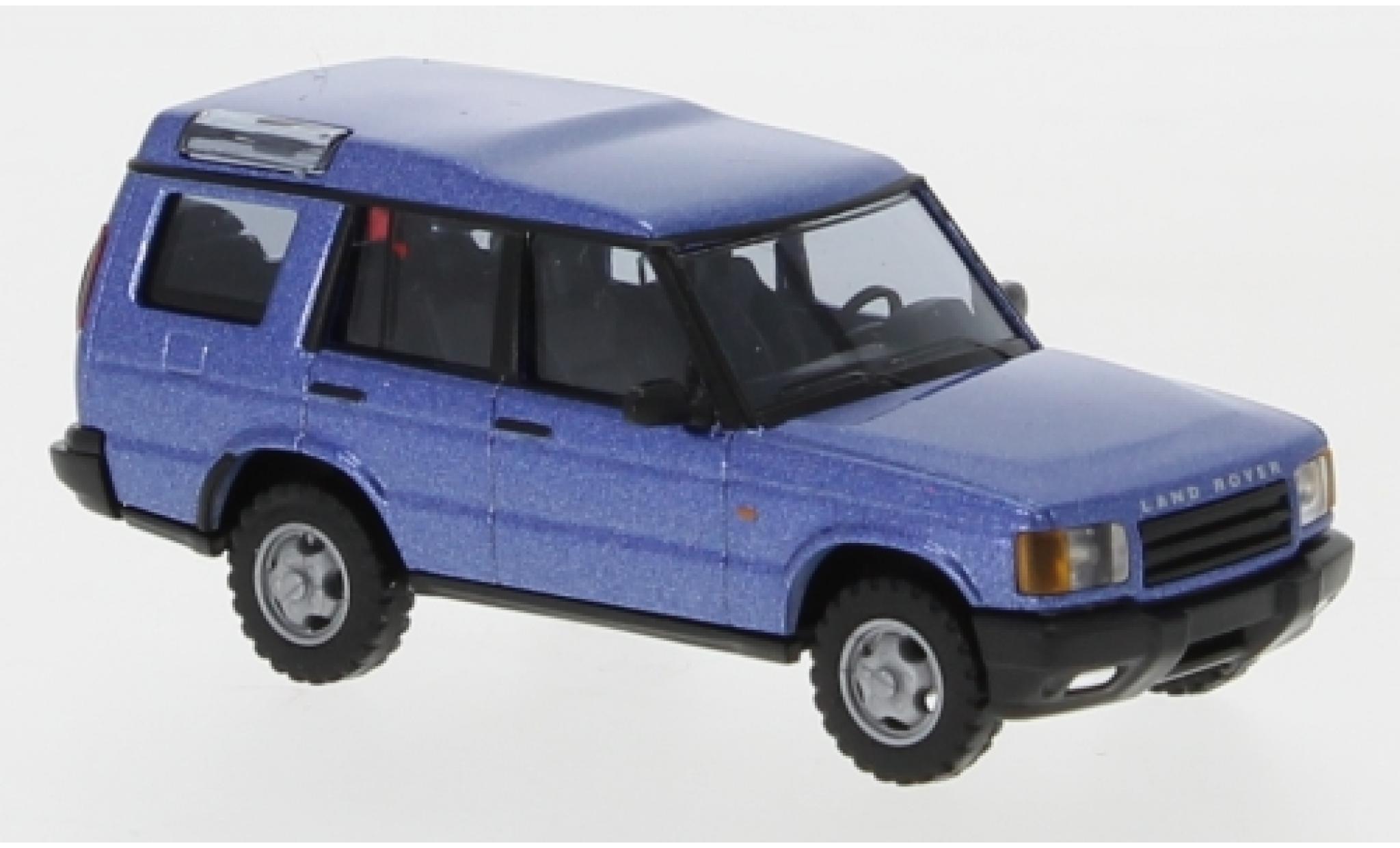 Land Rover Discovery 1/87 Busch metallico blu modellino in miniatura
